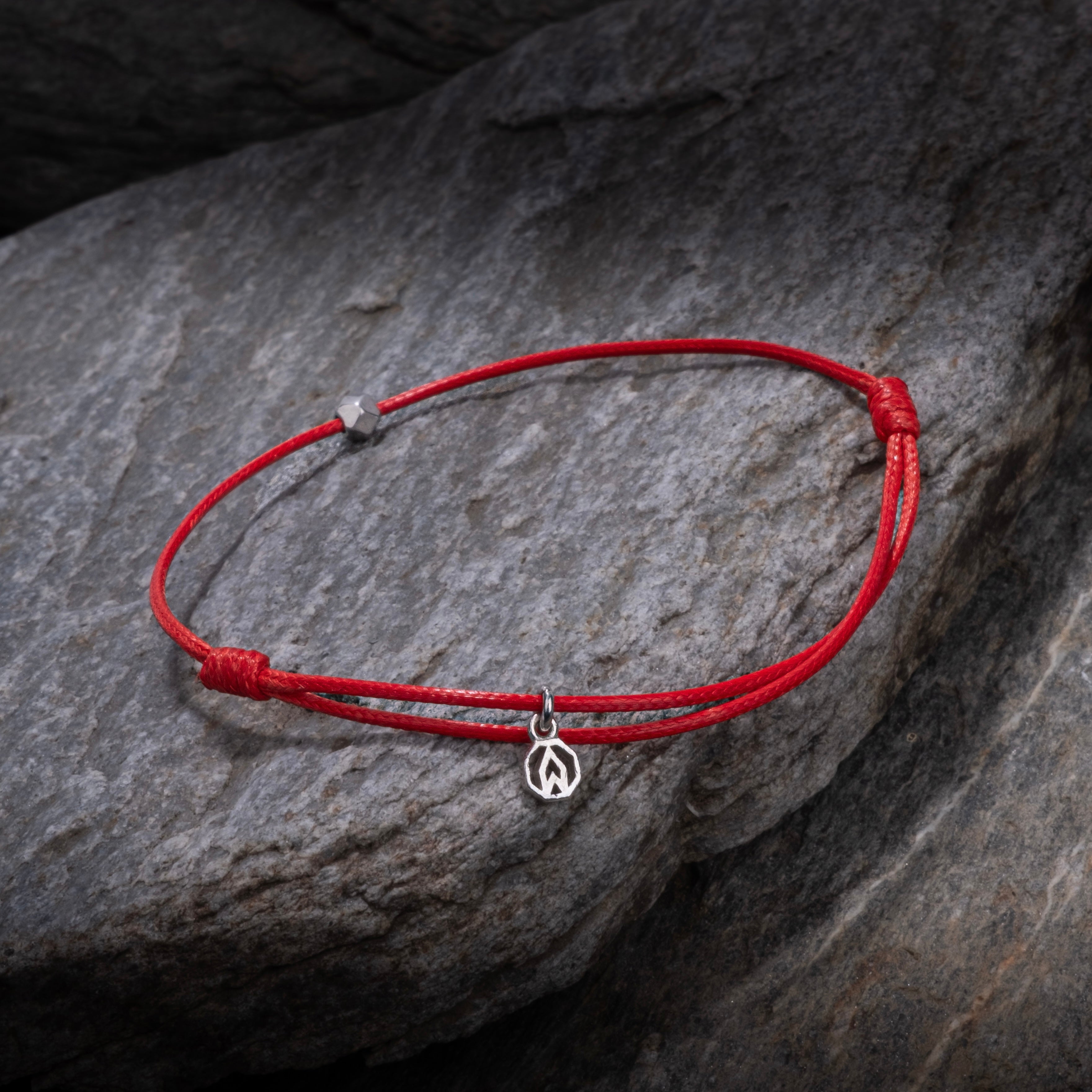 Red Chance Bracelet in Silver