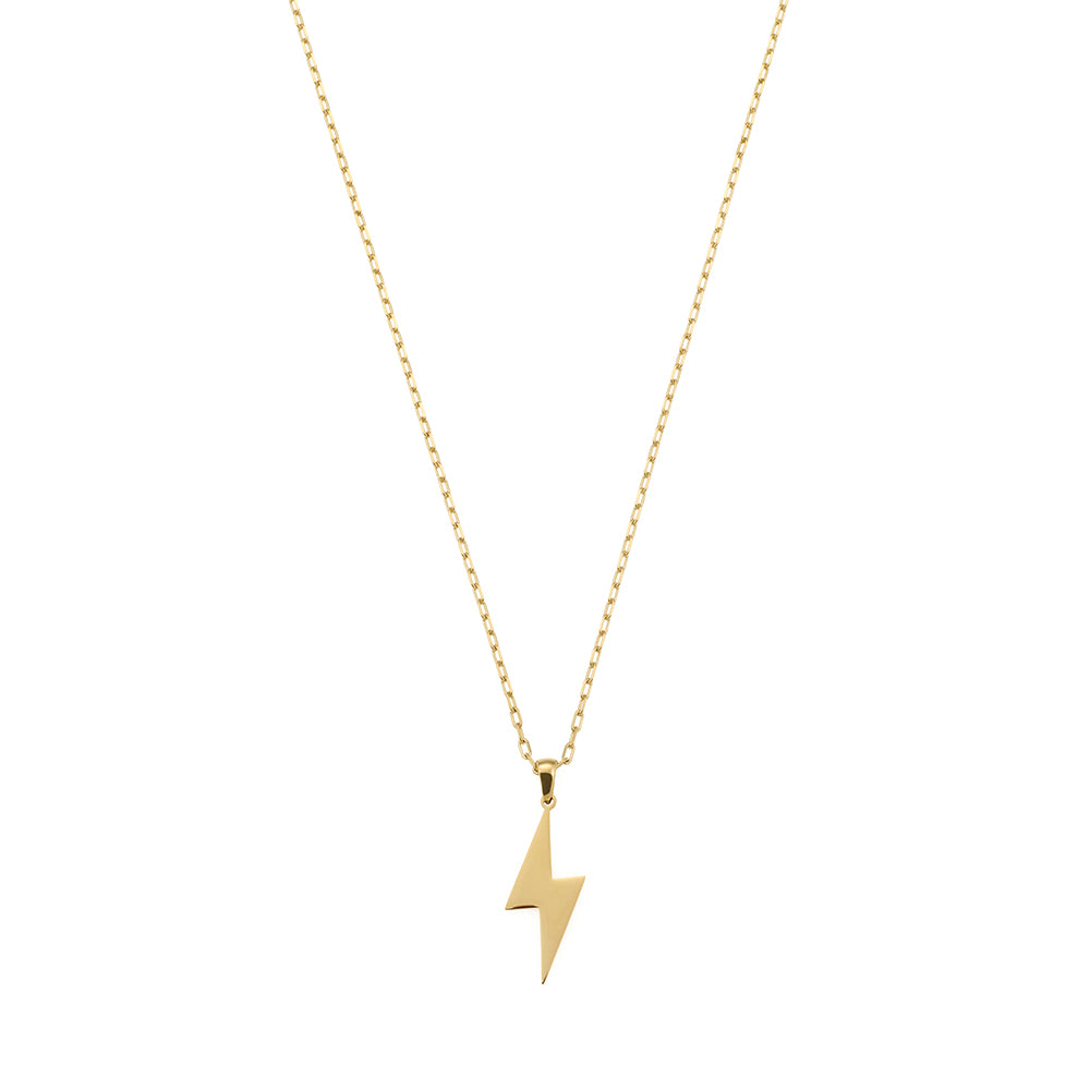 Lightning Necklace in Gold