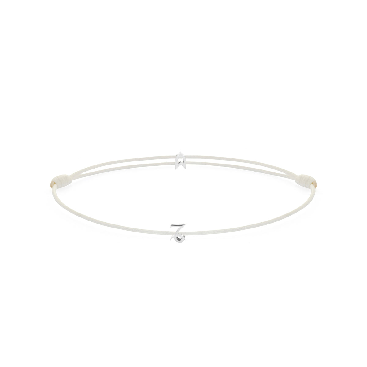 Zodiac White Chance Bracelet in Silver