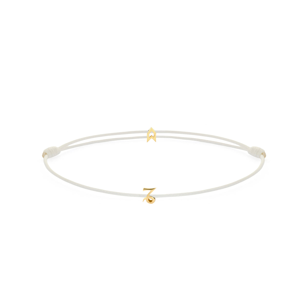 Zodiac White Chance Bracelet in Gold
