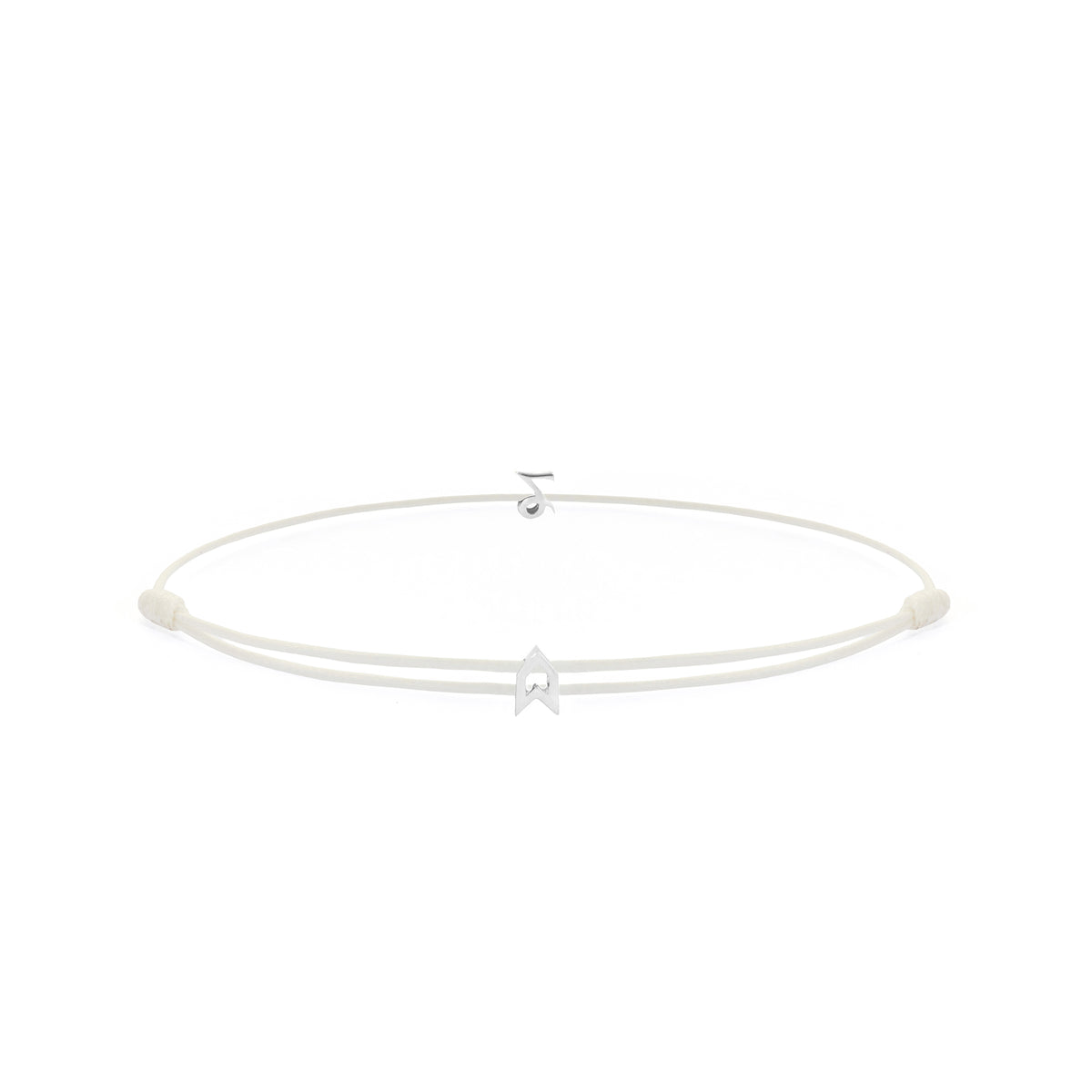 Zodiac White Chance Bracelet in Silver