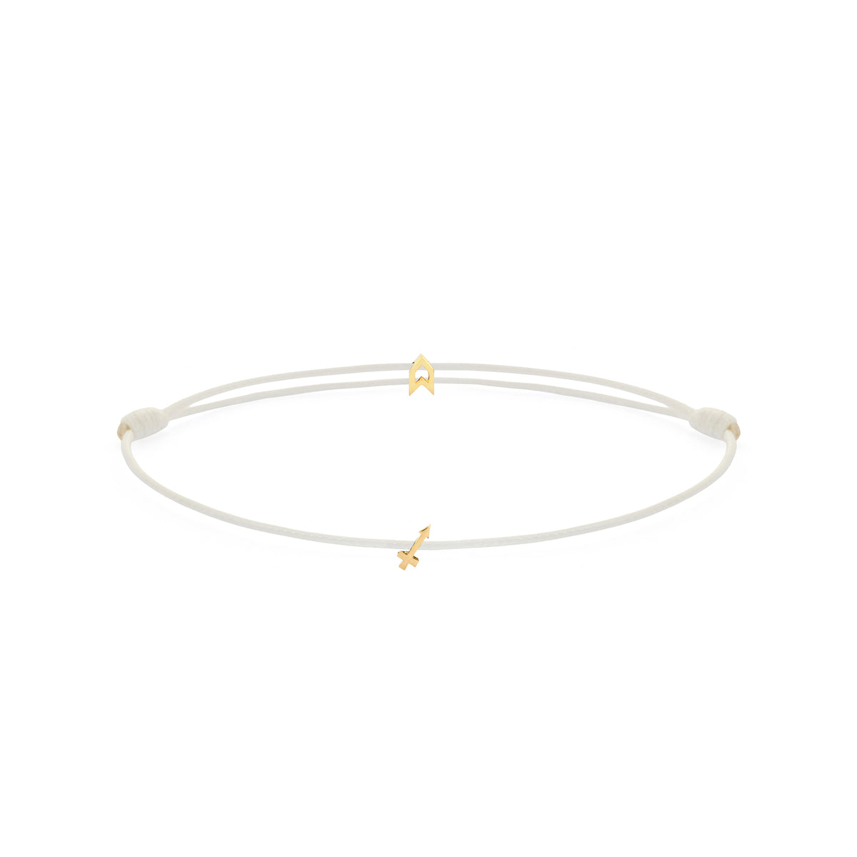 Zodiac White Chance Bracelet in Gold