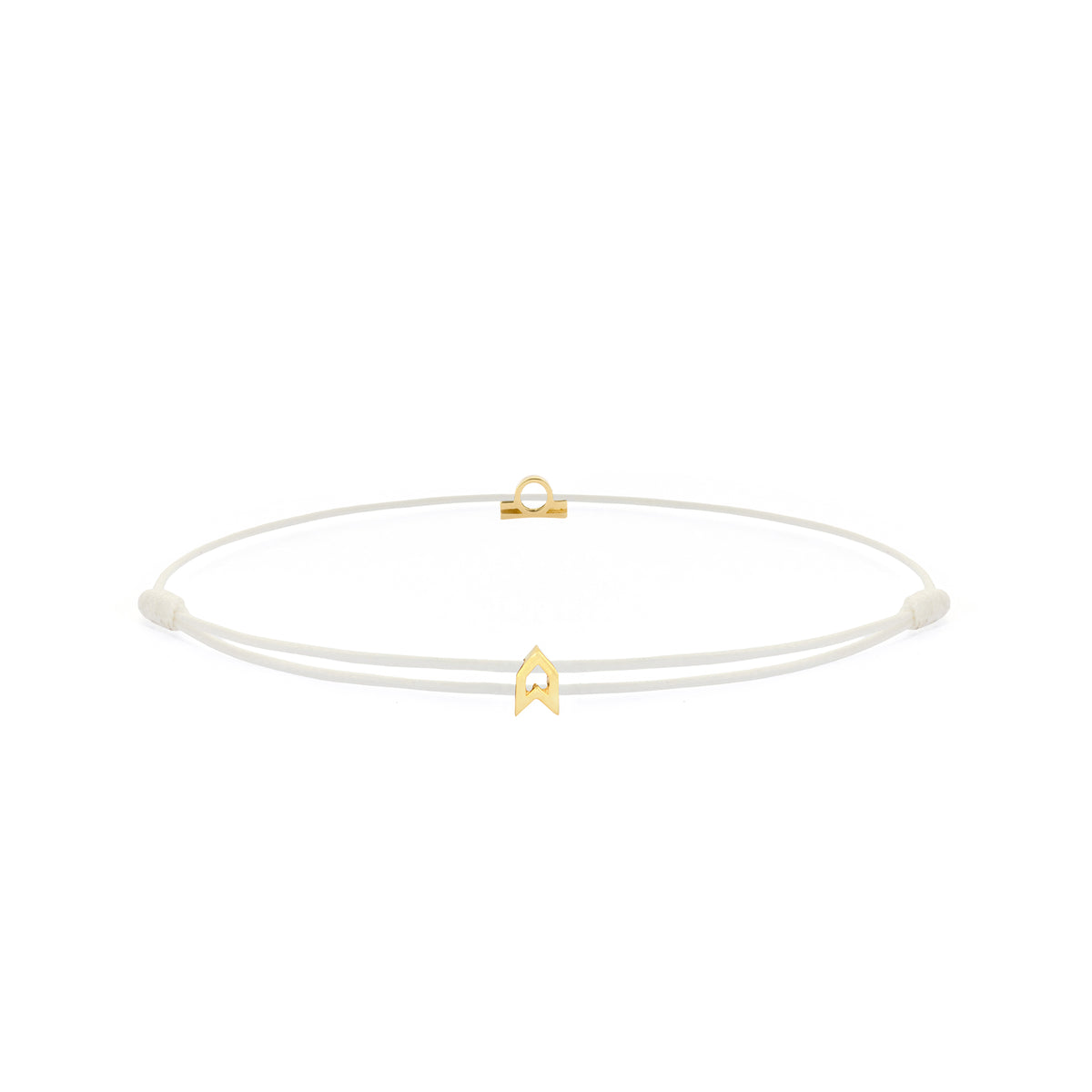 Zodiac White Chance Bracelet in Gold