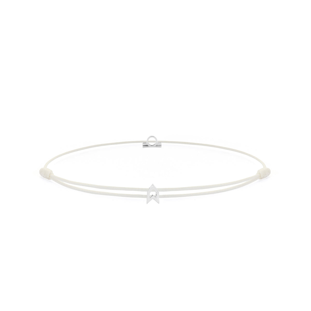 Zodiac White Chance Bracelet in Silver