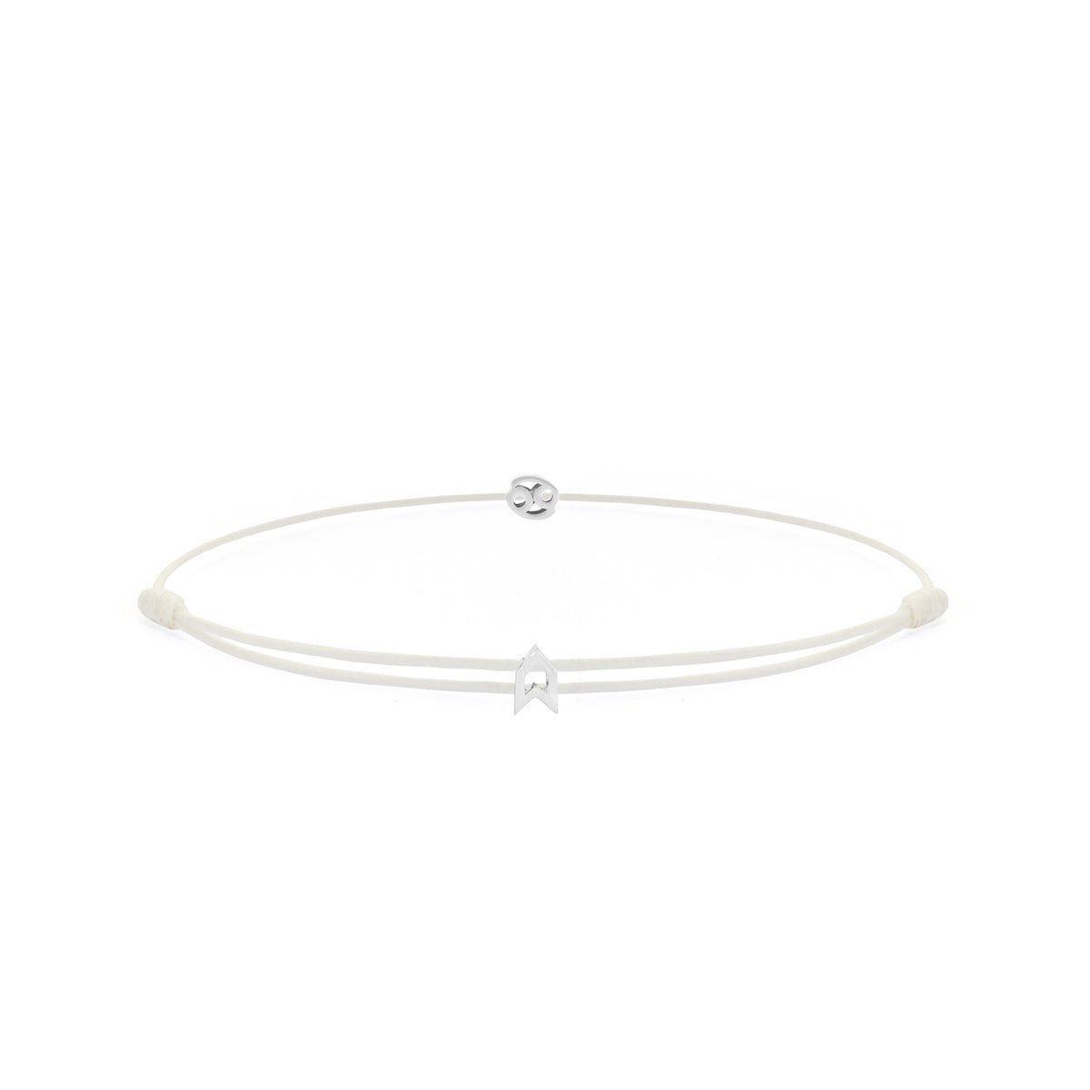Zodiac White Chance Bracelet in Silver