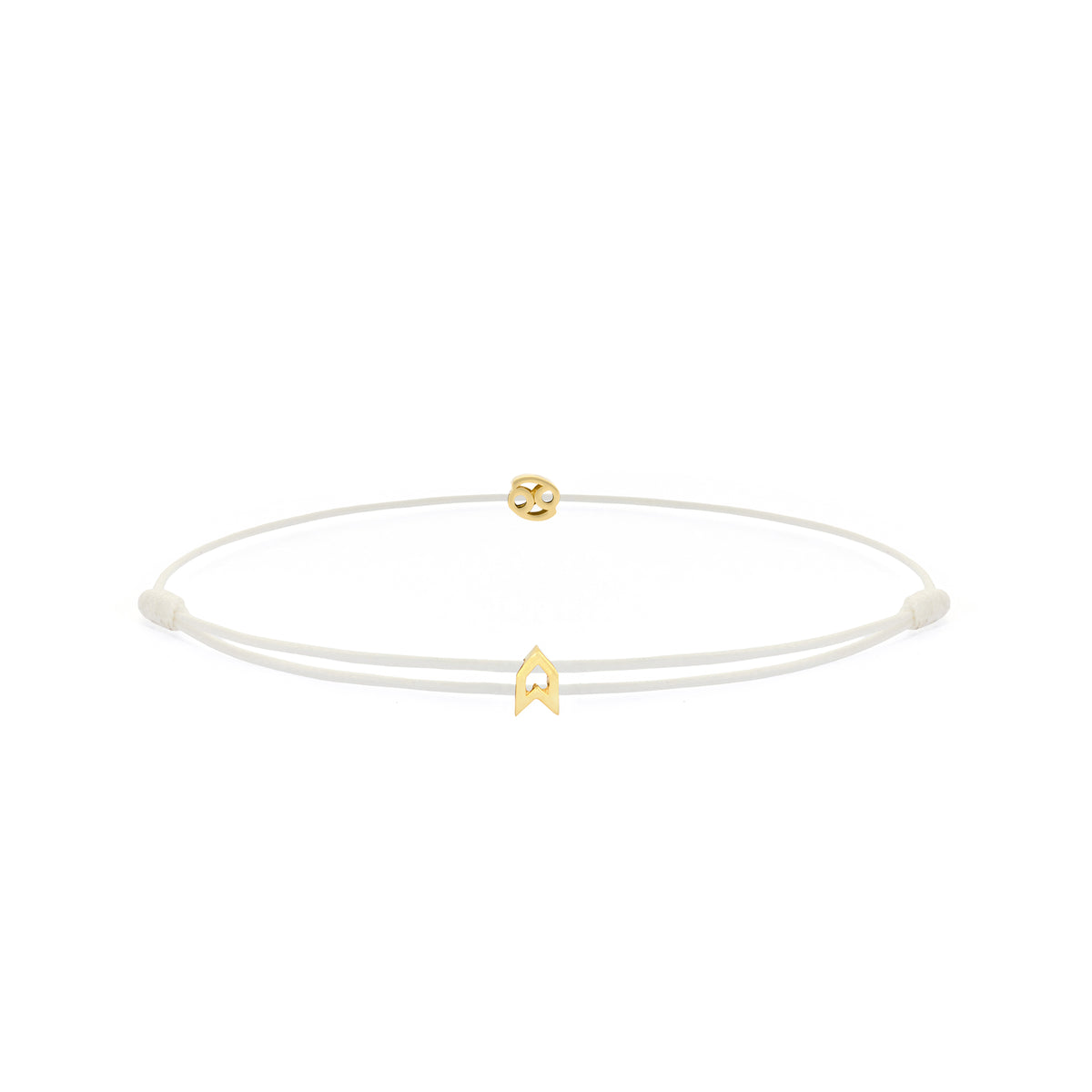 Zodiac White Chance Bracelet in Gold