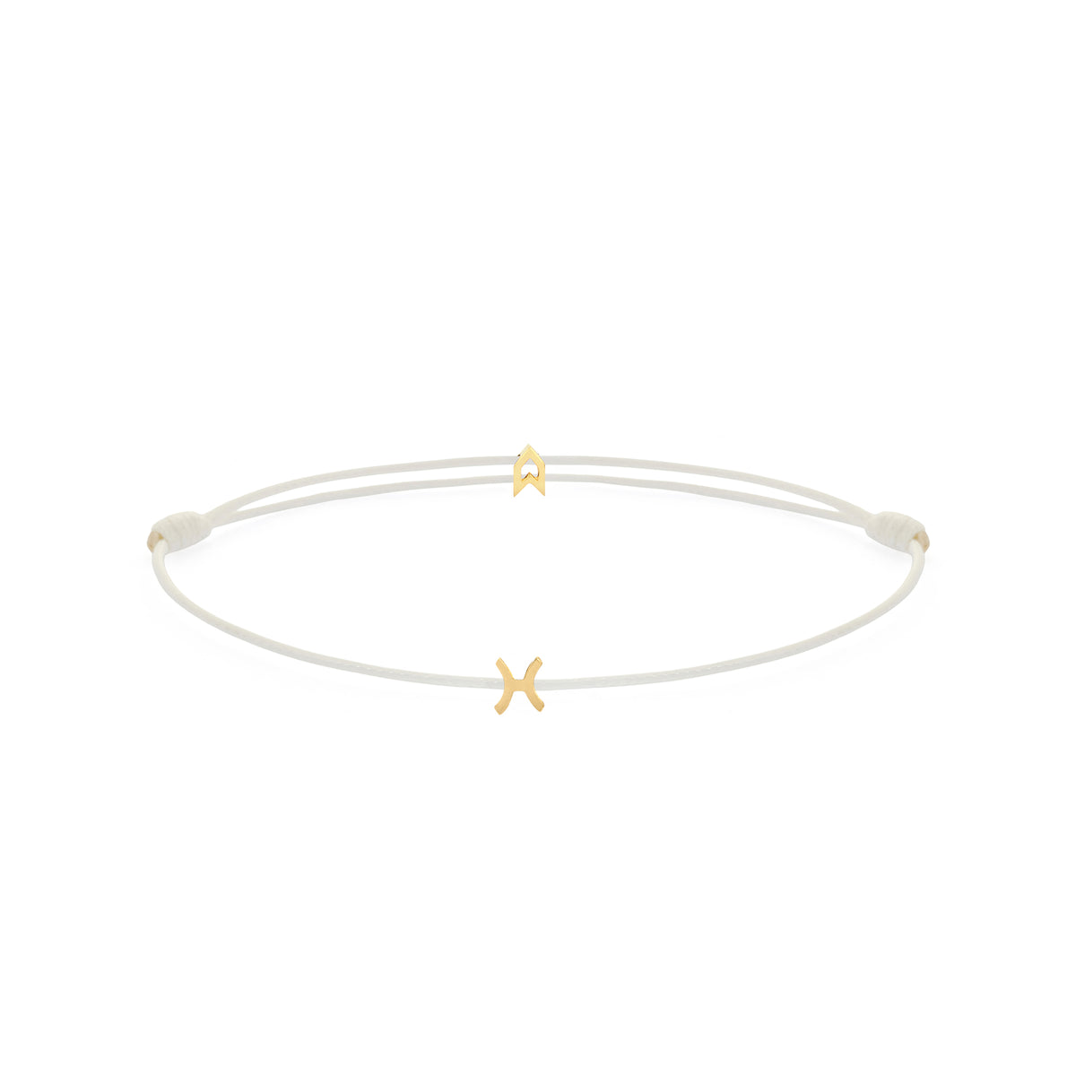 Zodiac White Chance Bracelet in Gold
