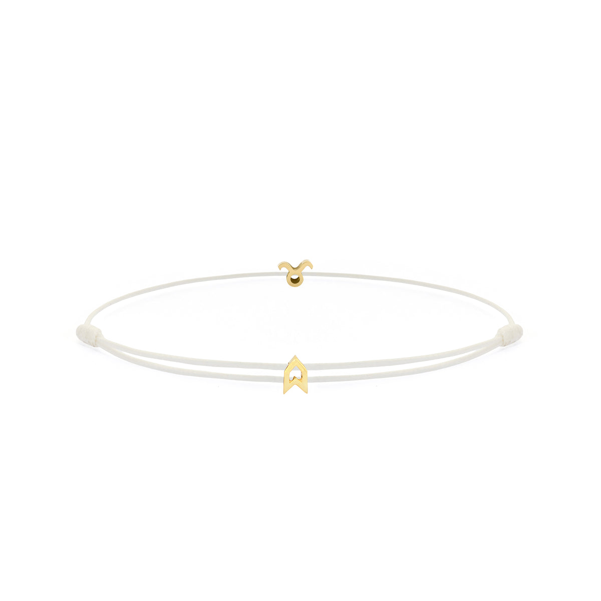 Zodiac White Chance Bracelet in Gold
