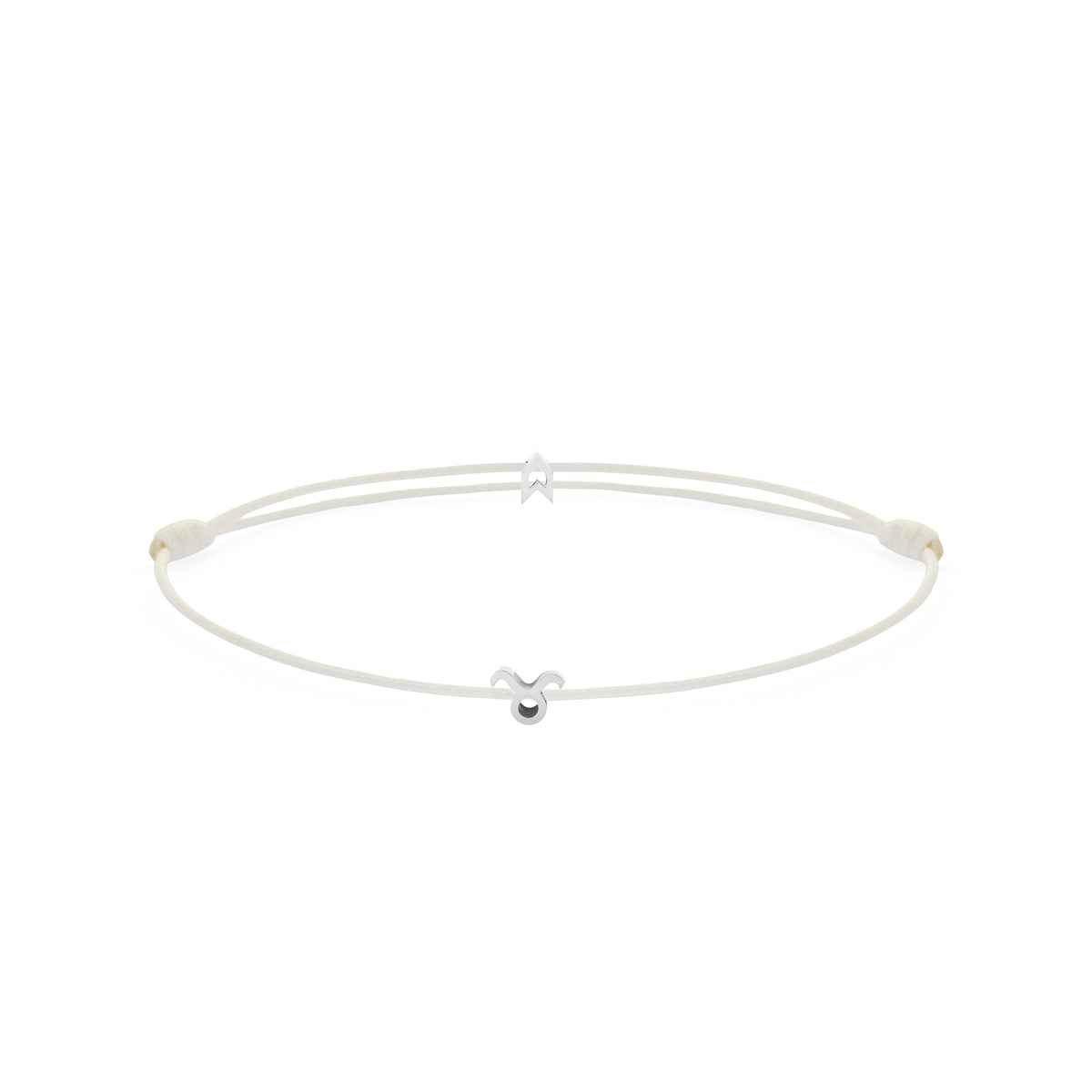 Zodiac White Chance Bracelet in Silver