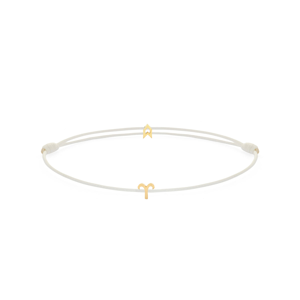 Zodiac White Chance Bracelet in Gold