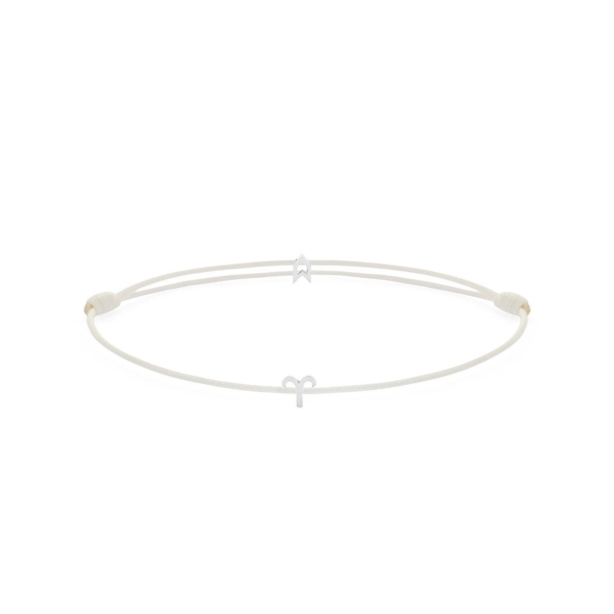 Zodiac White Chance Bracelet in Silver