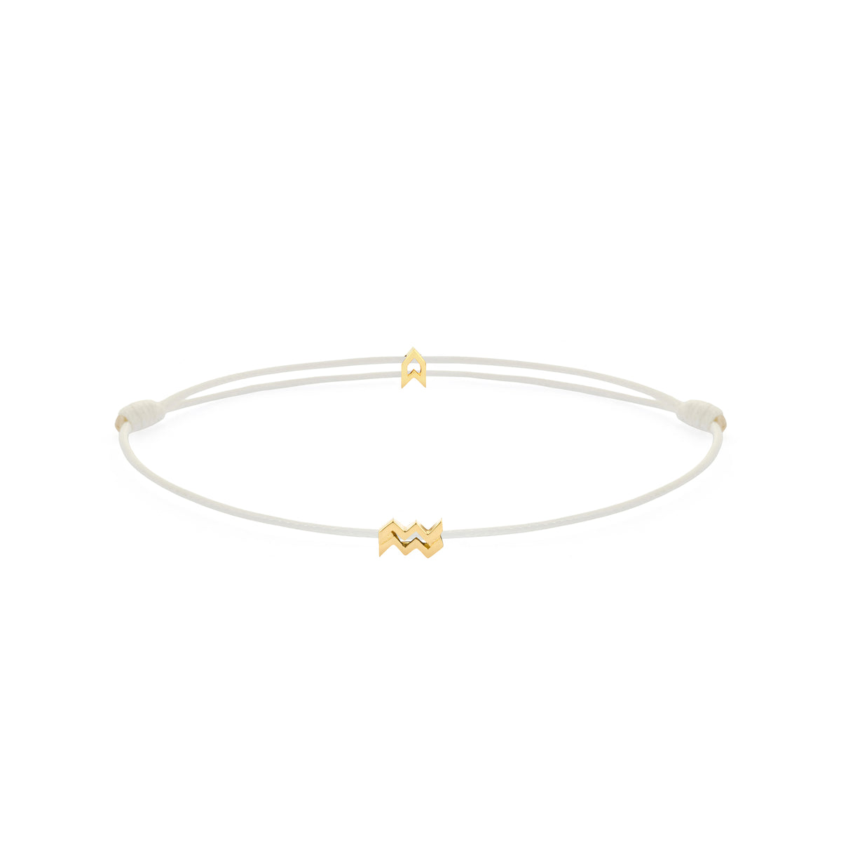 Zodiac White Chance Bracelet in Gold
