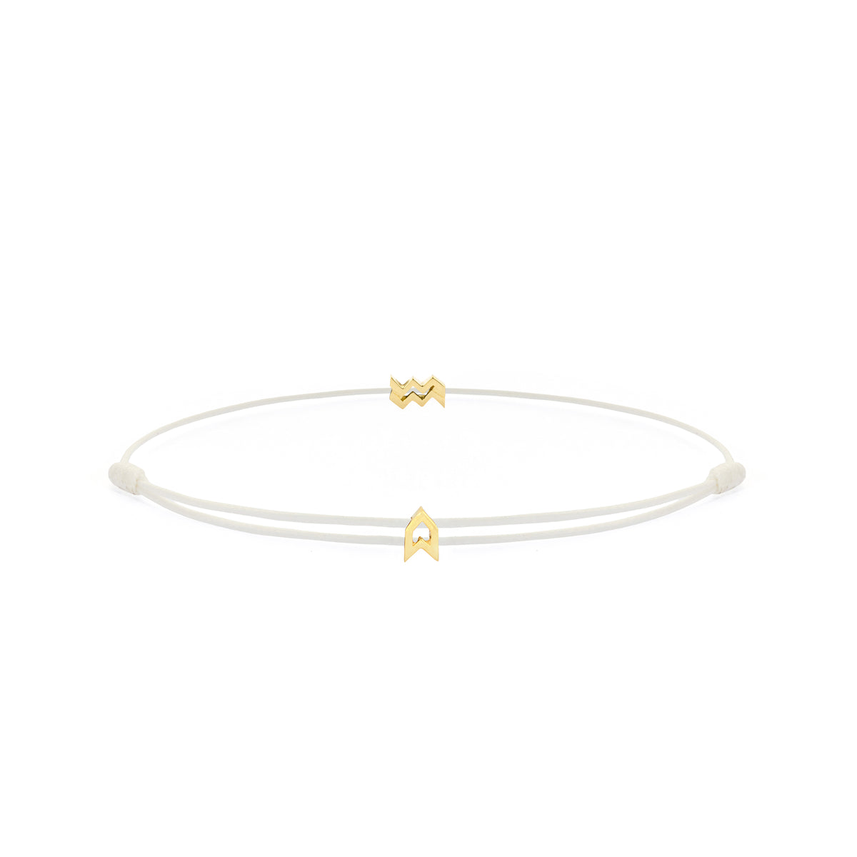 Zodiac White Chance Bracelet in Gold