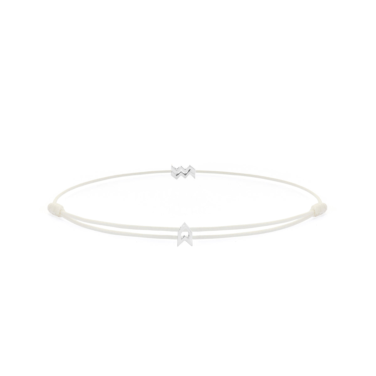 Zodiac White Chance Bracelet in Silver