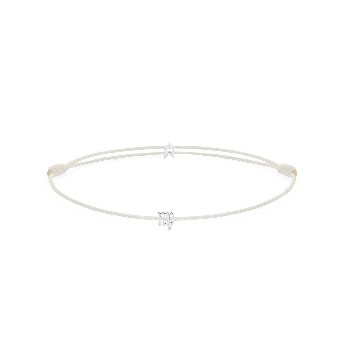 Zodiac White Chance Bracelet in Silver