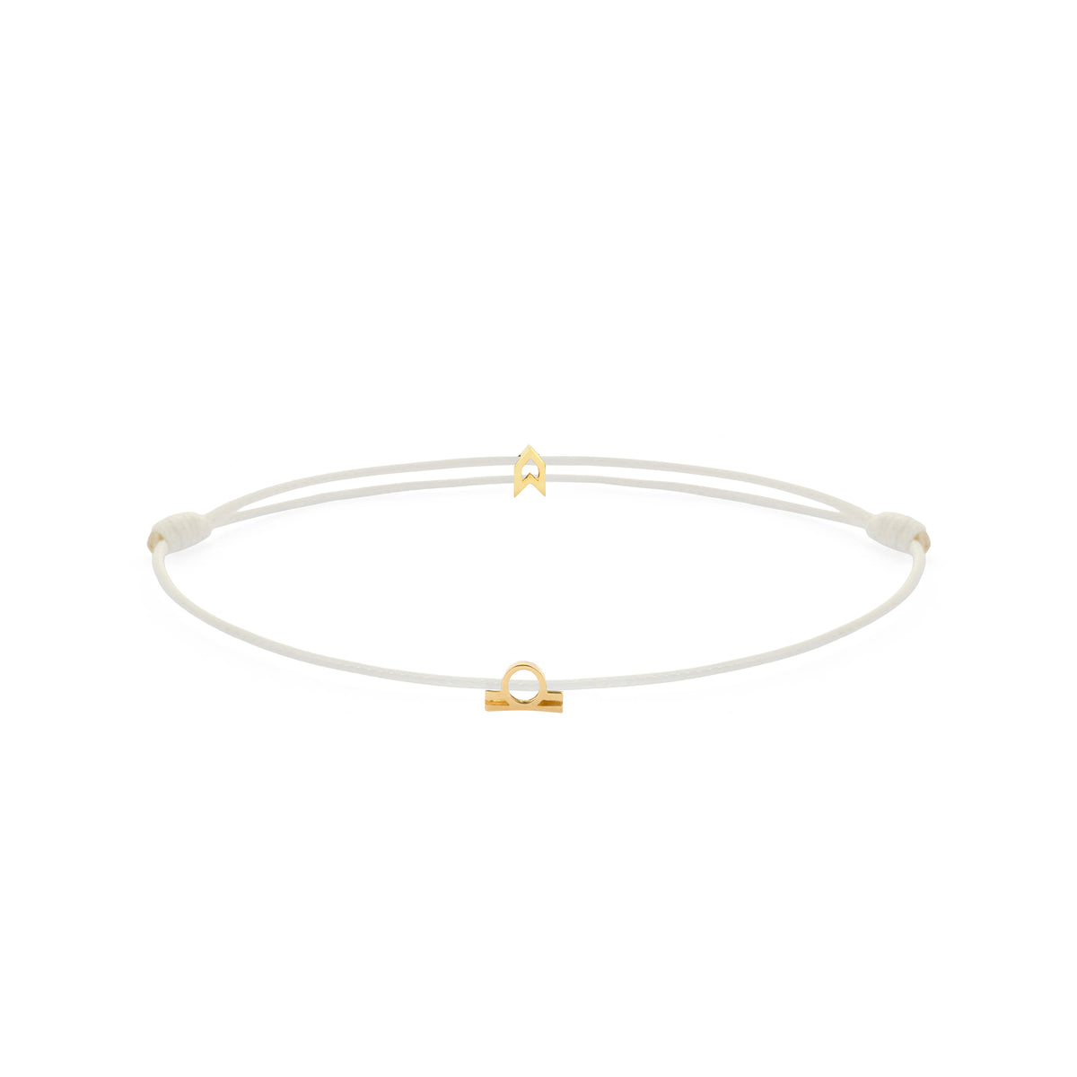 Zodiac White Chance Bracelet in Gold