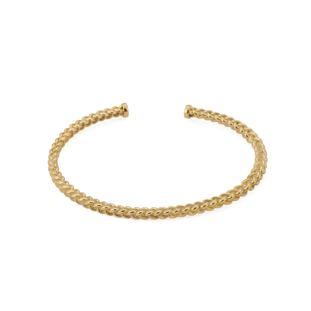 Mesh Bangle in Gold