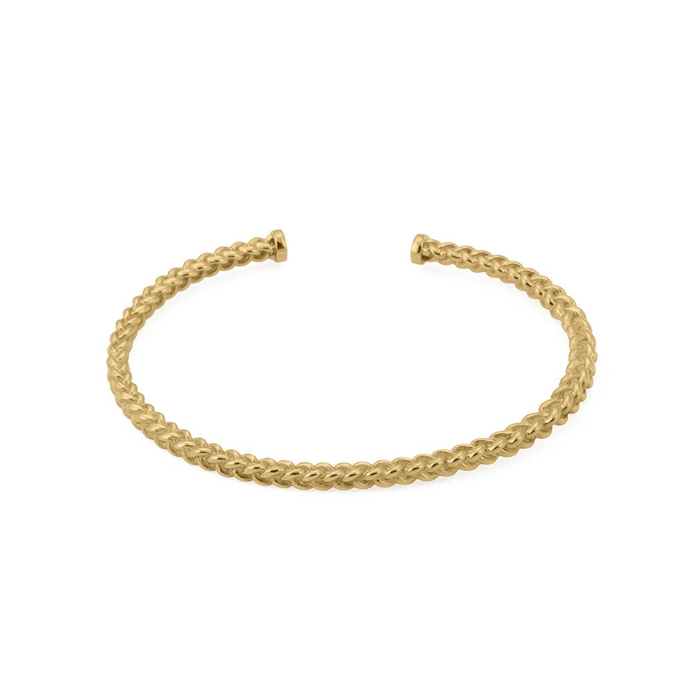 Mesh Bangle in Gold