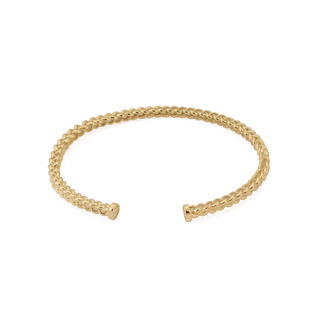Mesh Bangle in Gold