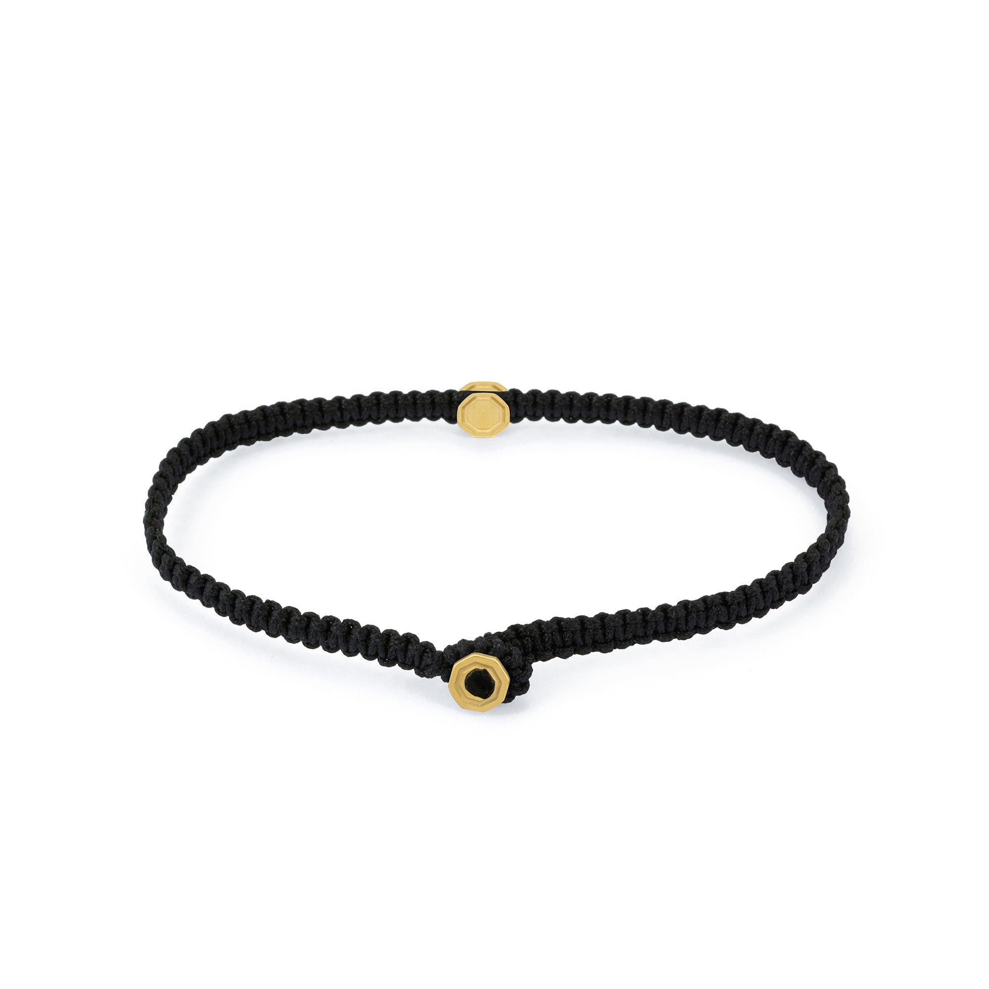 Octagon Macrame Bracelet in Gold