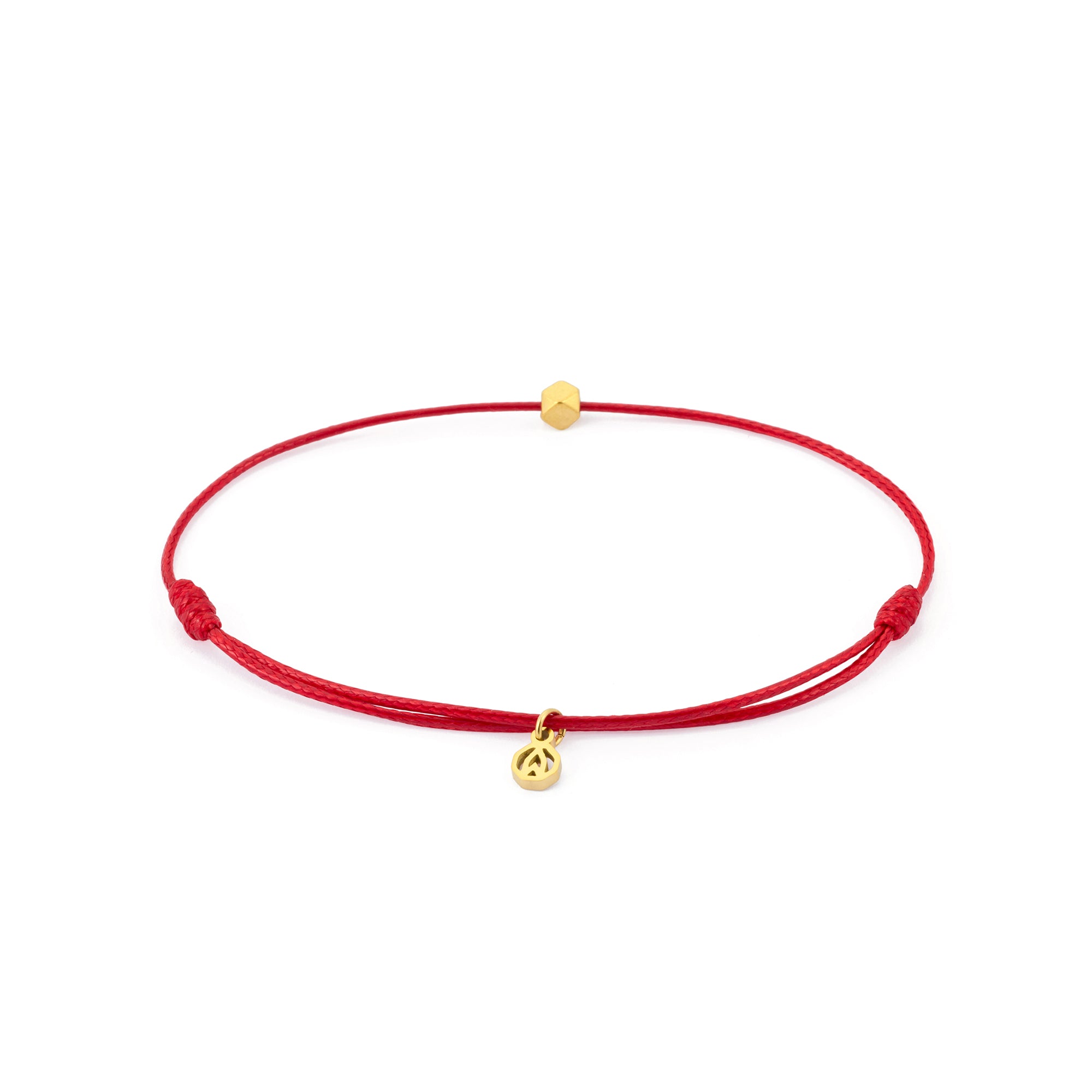 Red Chance Bracelet in Gold