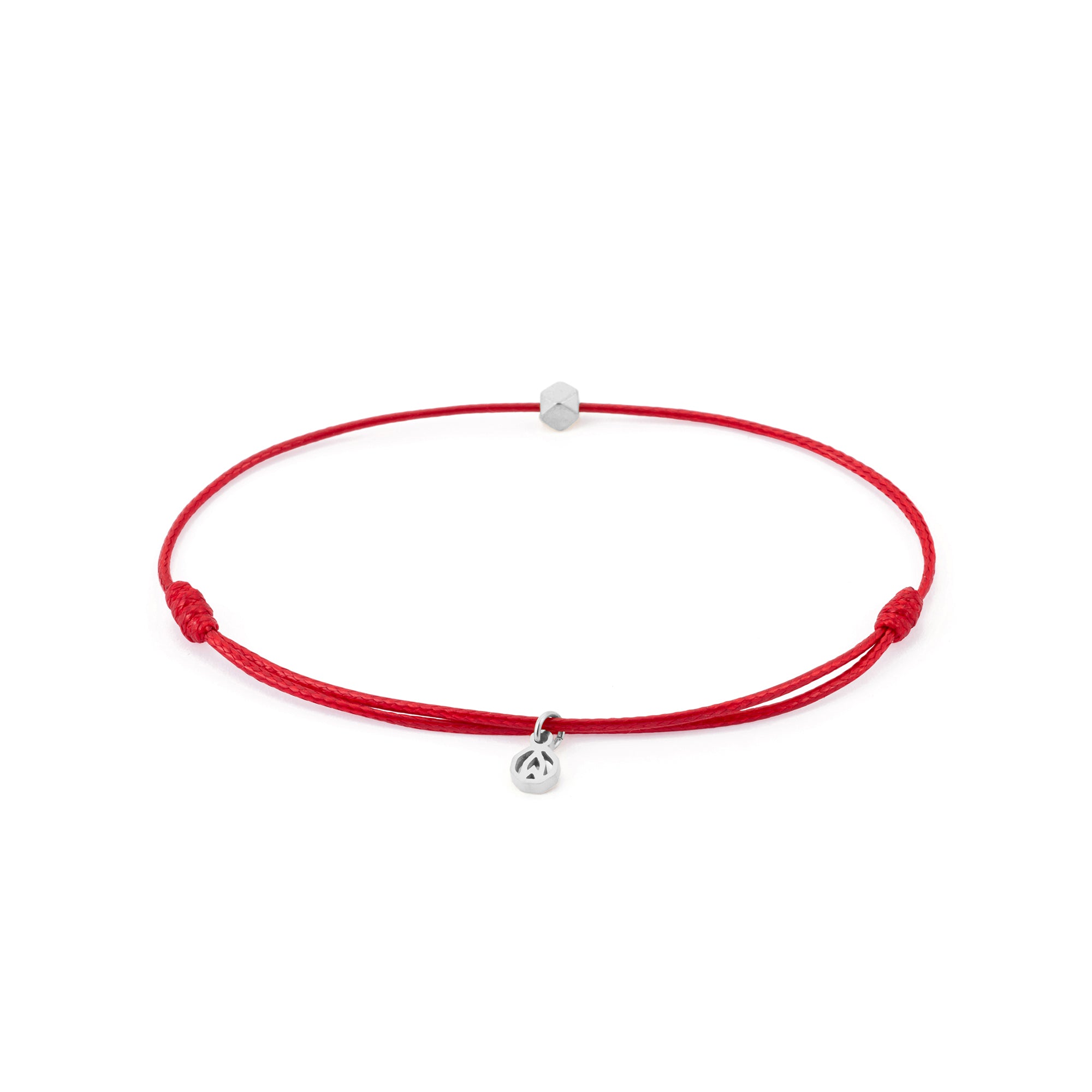Red Chance Bracelet in Silver