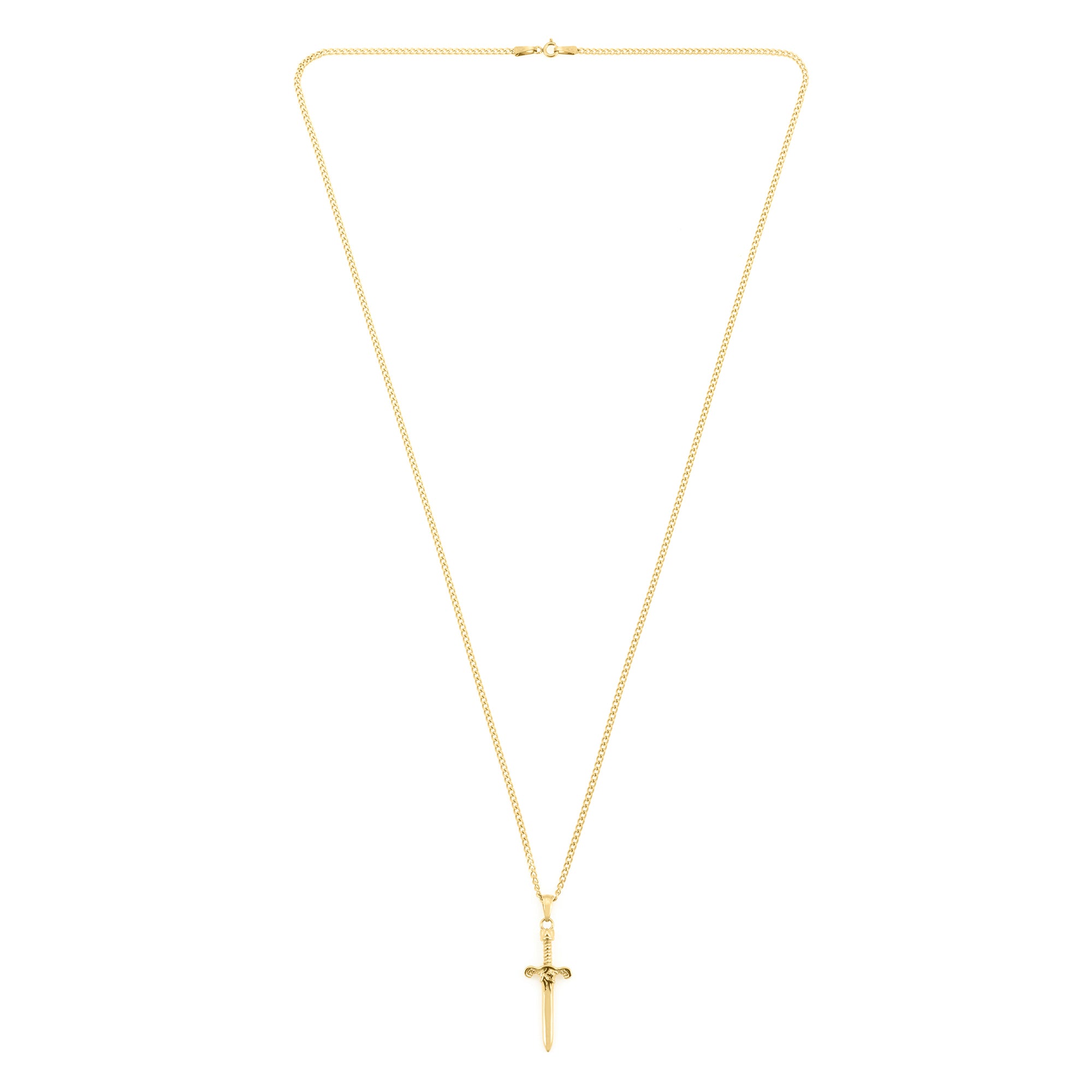 Sword Necklace in Gold
