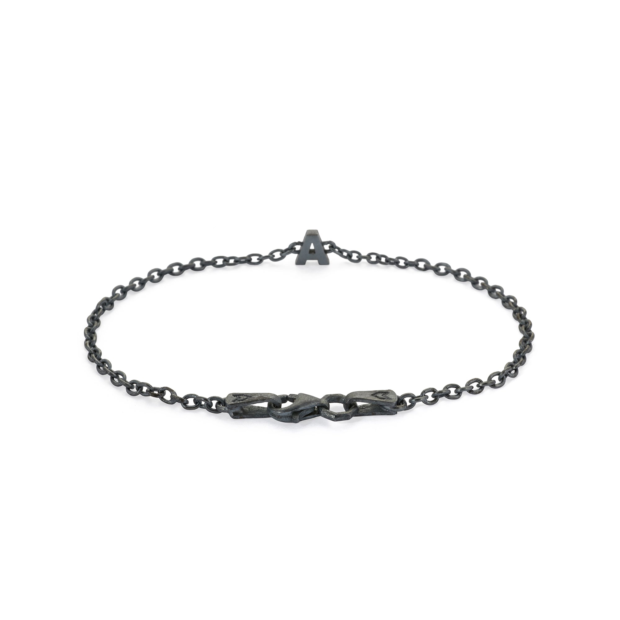 Alphabet Chain Bracelet in Oxide