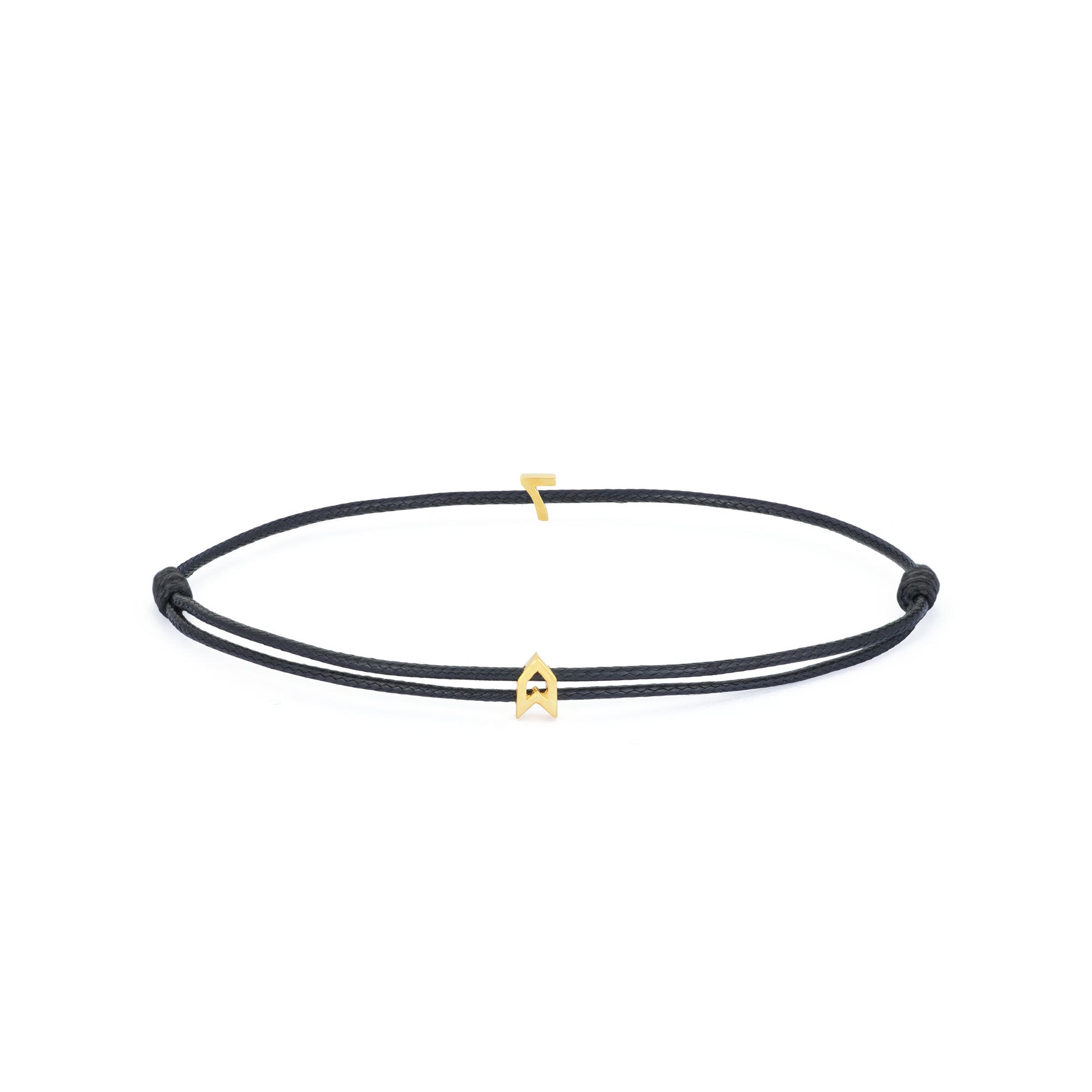 Numeric Black Chance Bracelet in Gold