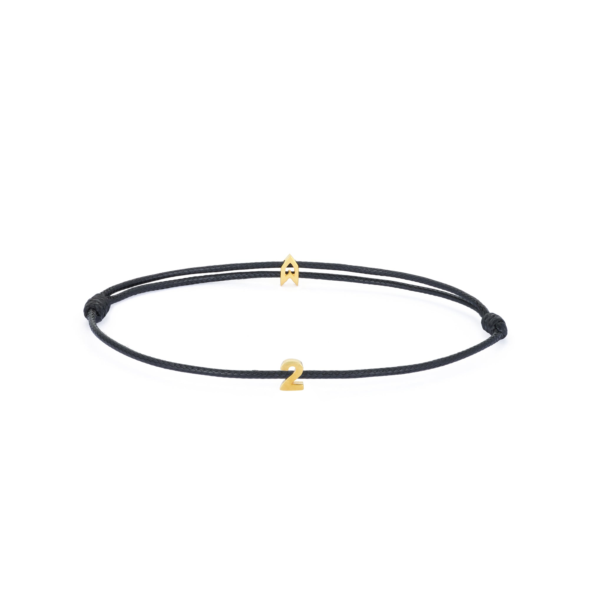 Numeric Black Chance Bracelet in Gold
