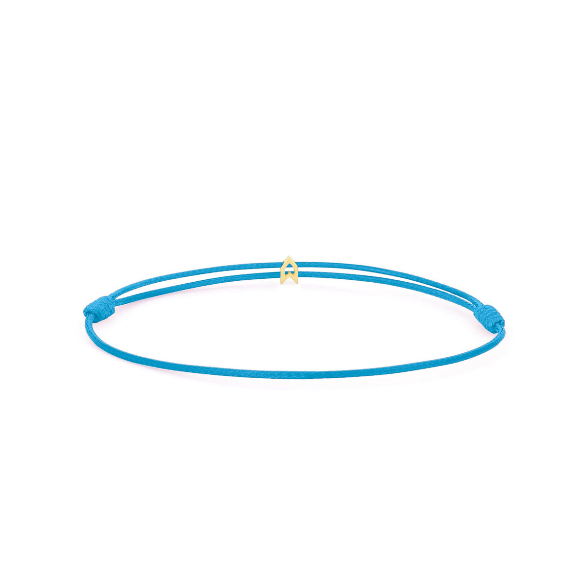 Design Your Charm Bracelet – Blue cord, Gold