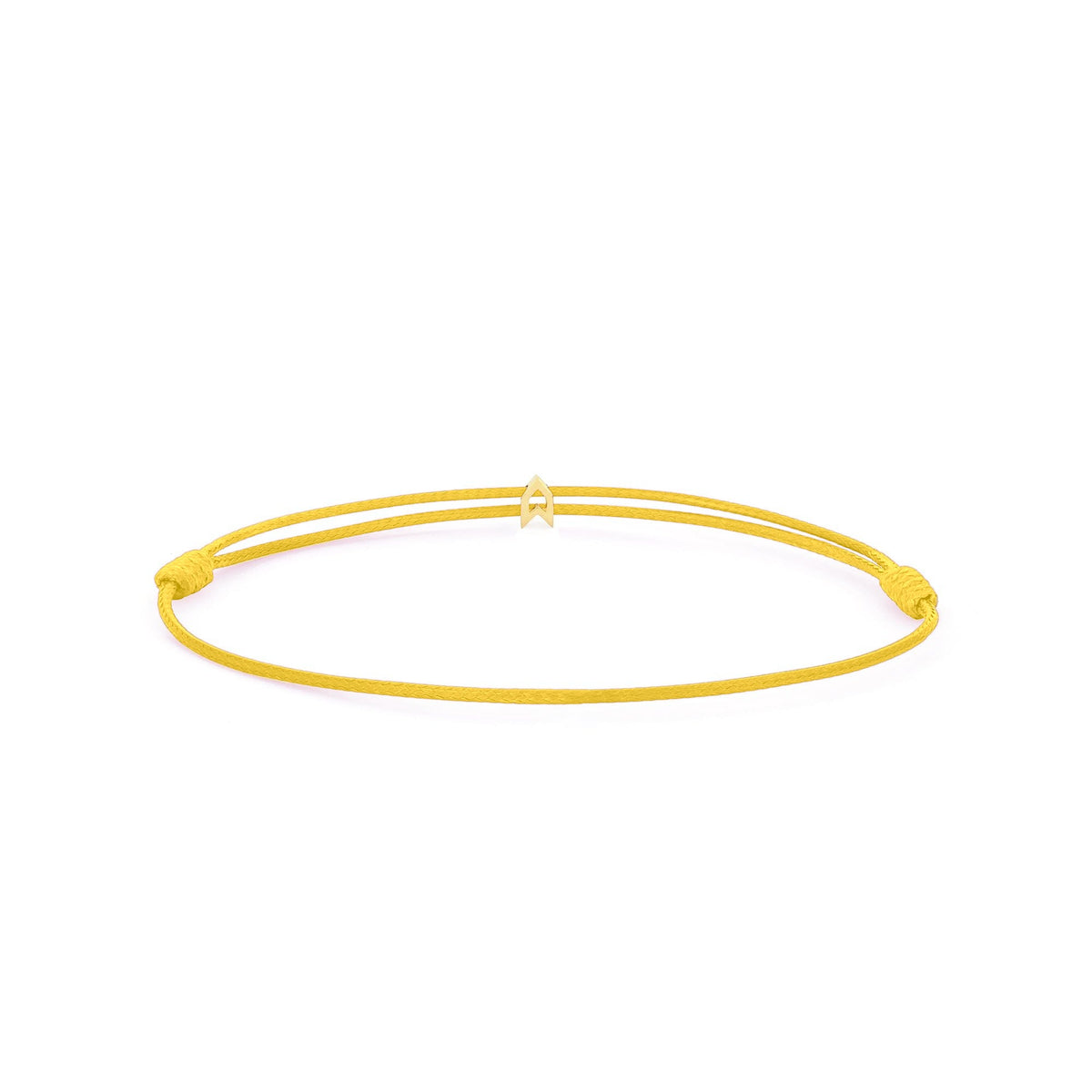 Design Your Charm Bracelet – Yellow cord, Gold