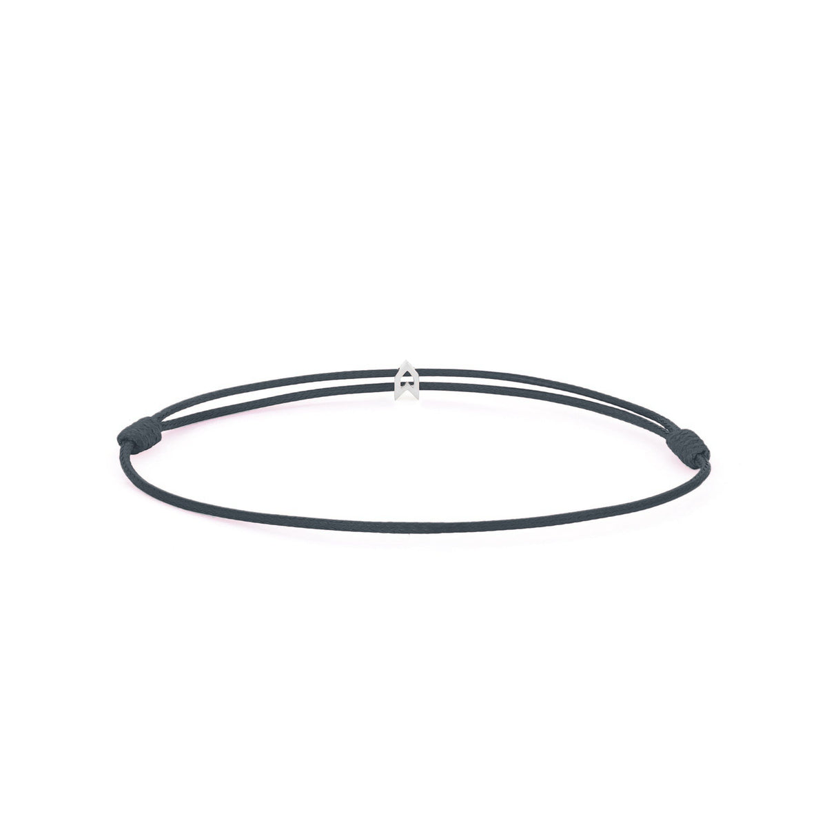 Design Your Charm Bracelet – Grey cord, Silver