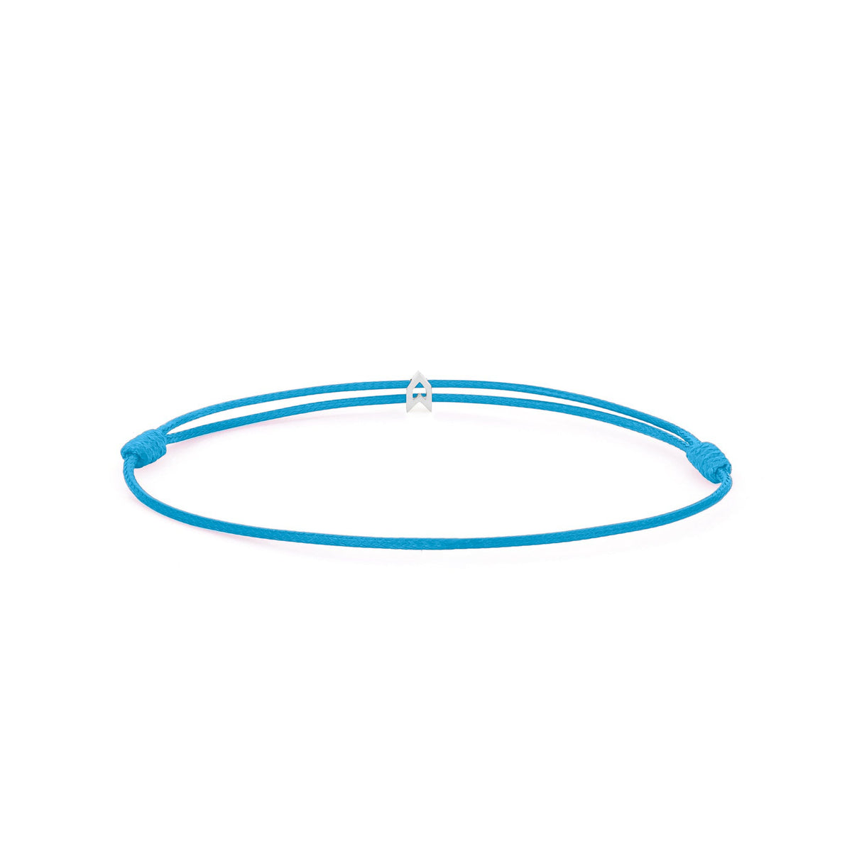 Design Your Charm Bracelet – Blue cord, Silver
