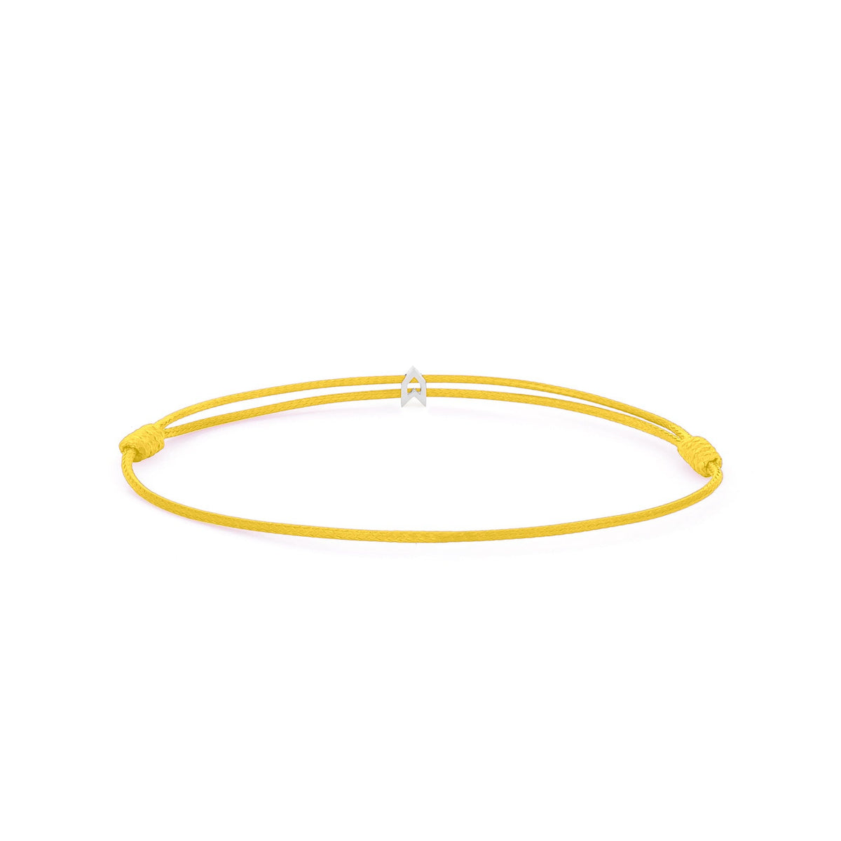 Design Your Charm Bracelet – Yellow cord, Silver