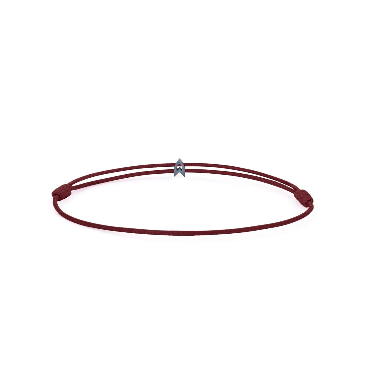 Design Your Charm Bracelet – Claret Red cord, Oxide