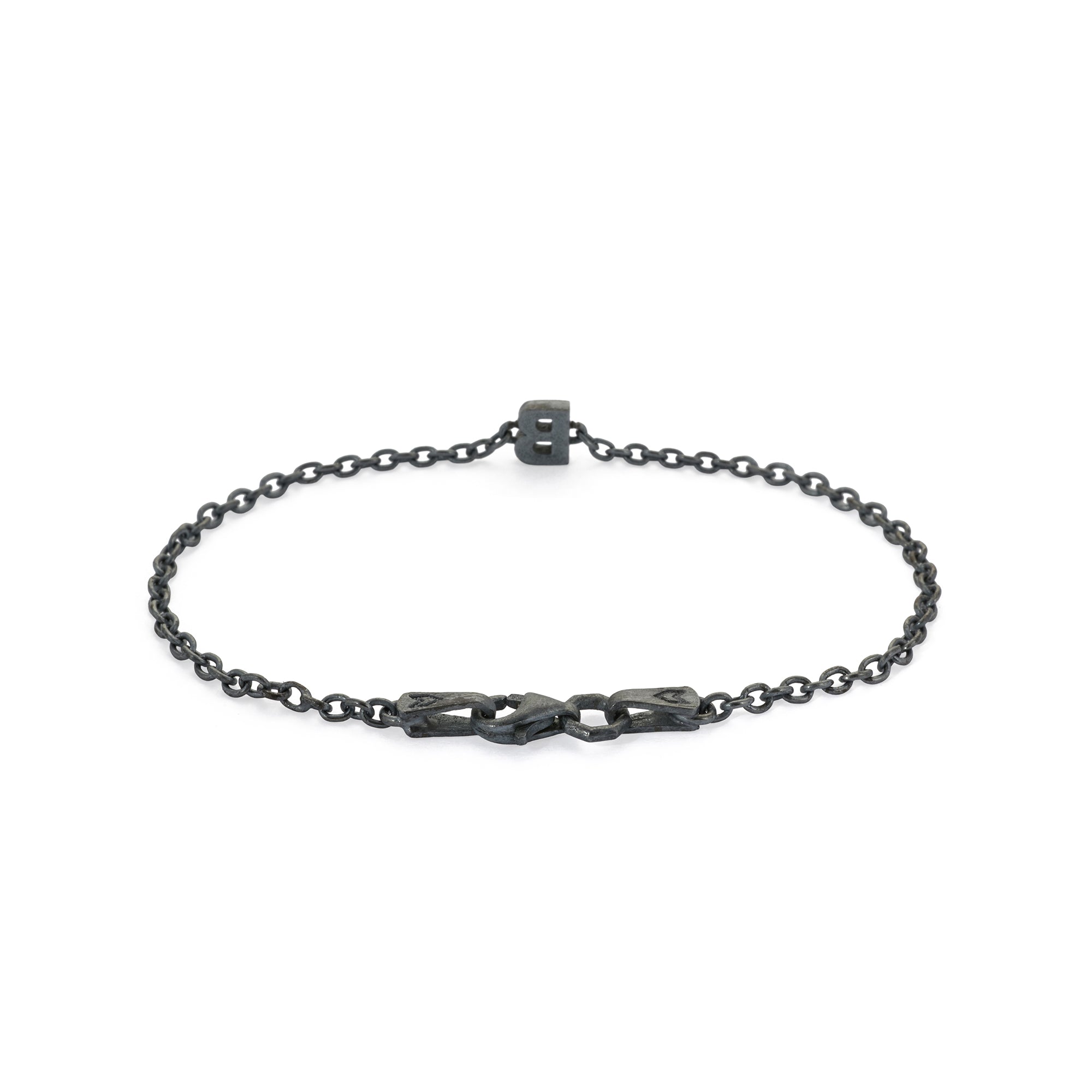 Alphabet Chain Bracelet in Oxide