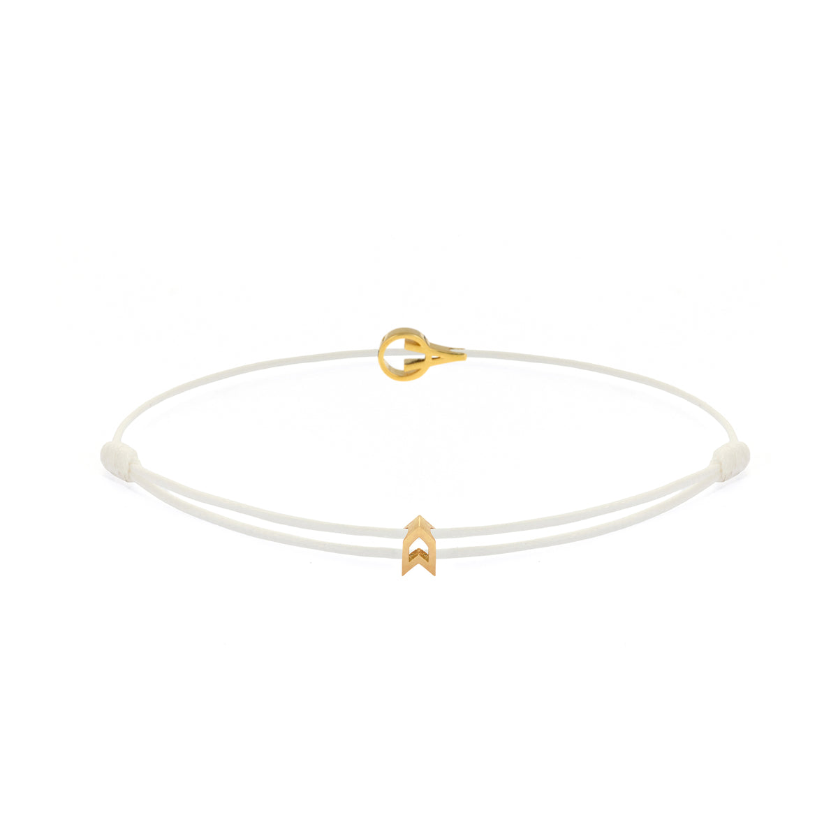 White Padel Chance Bracelet In Gold