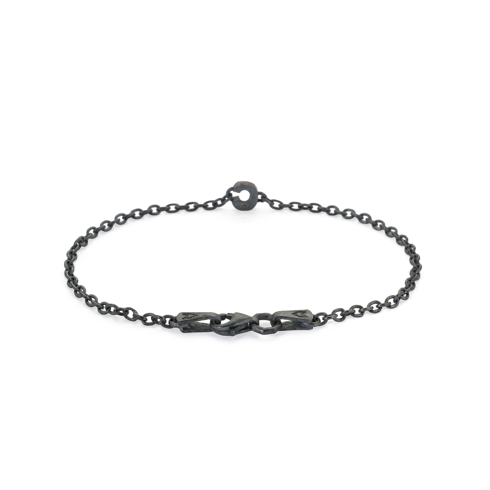 Alphabet Chain Bracelet in Oxide