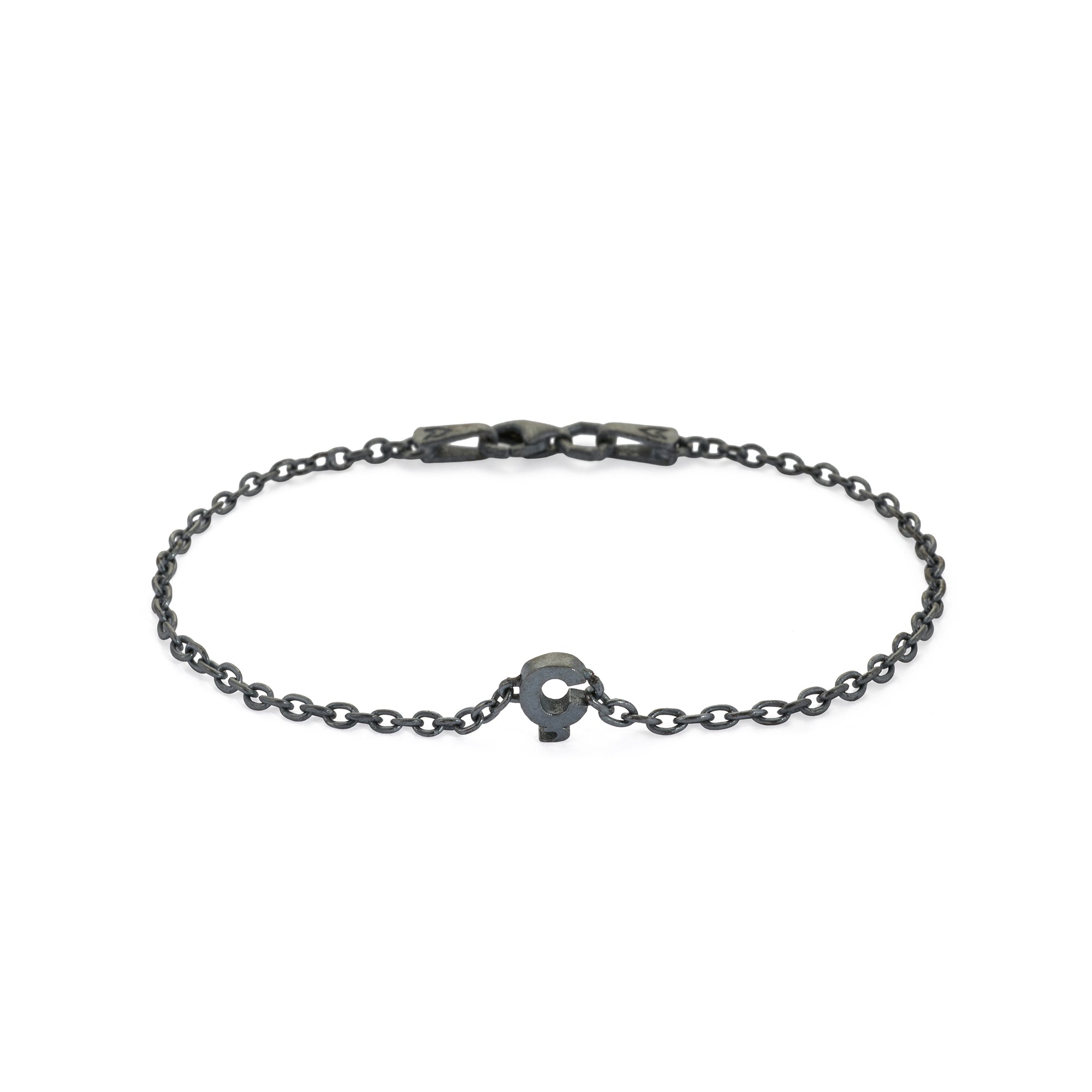 Alphabet Chain Bracelet in Oxide