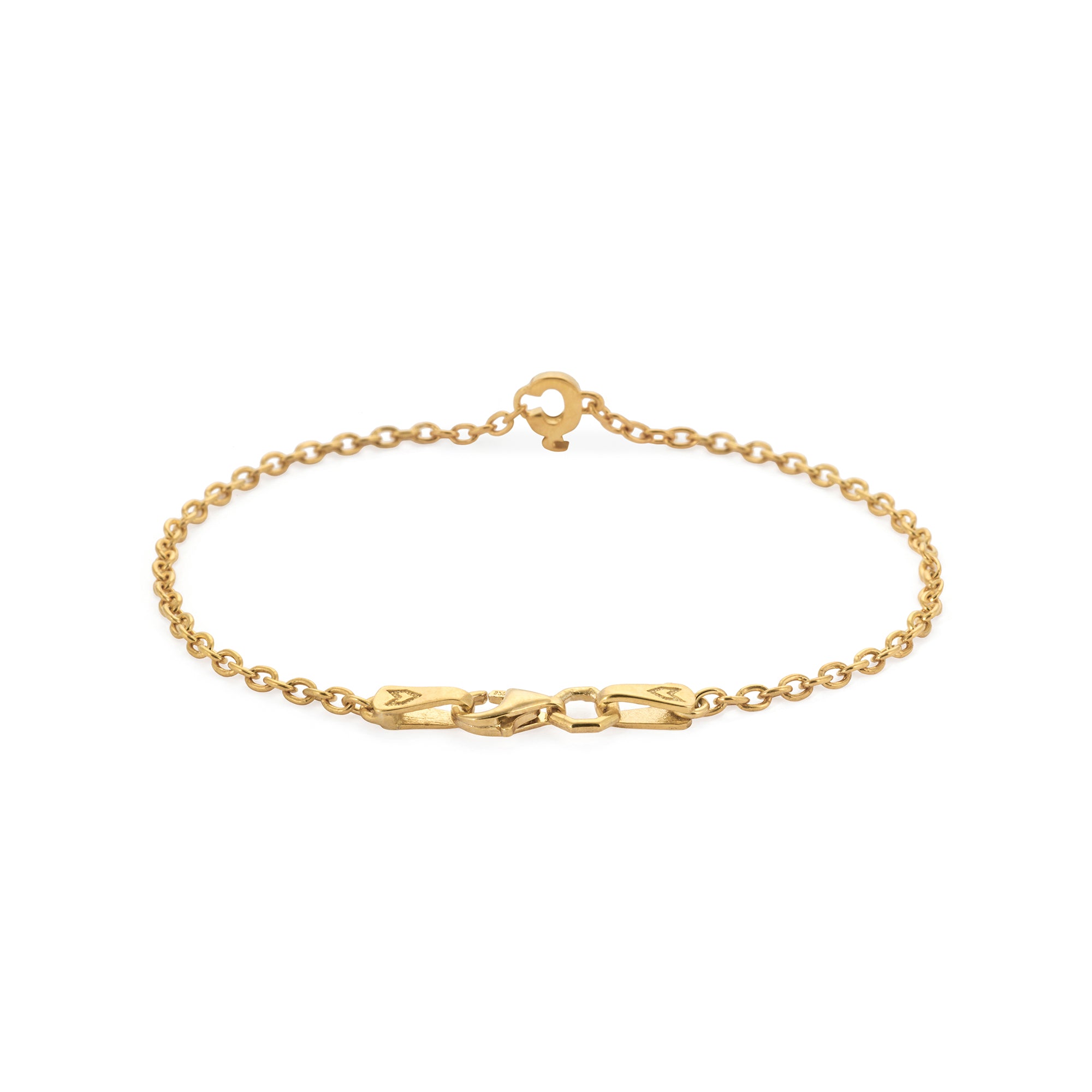Alphabet Chain Bracelet in Gold