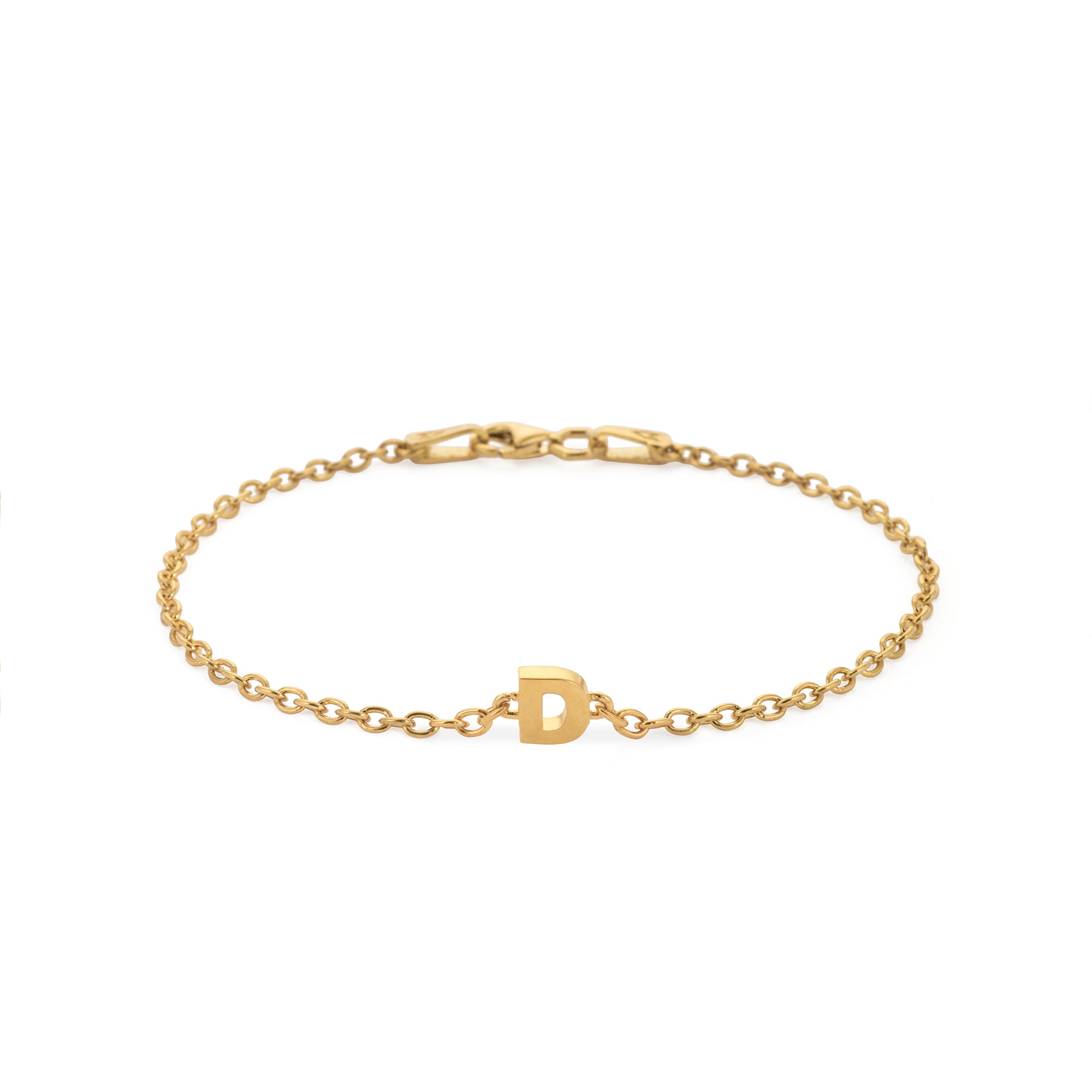 Alphabet Chain Bracelet in Gold