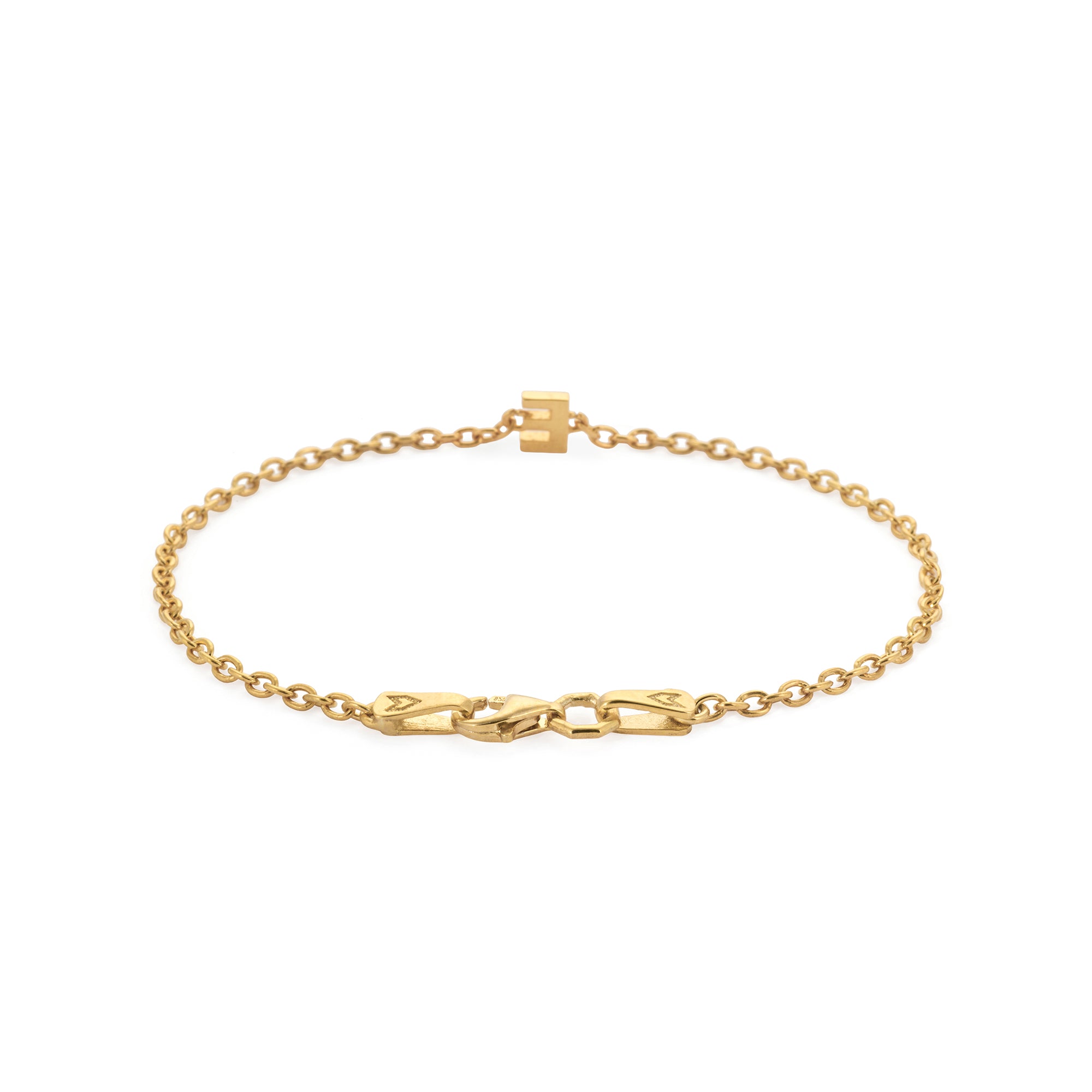 Alphabet Chain Bracelet in Gold