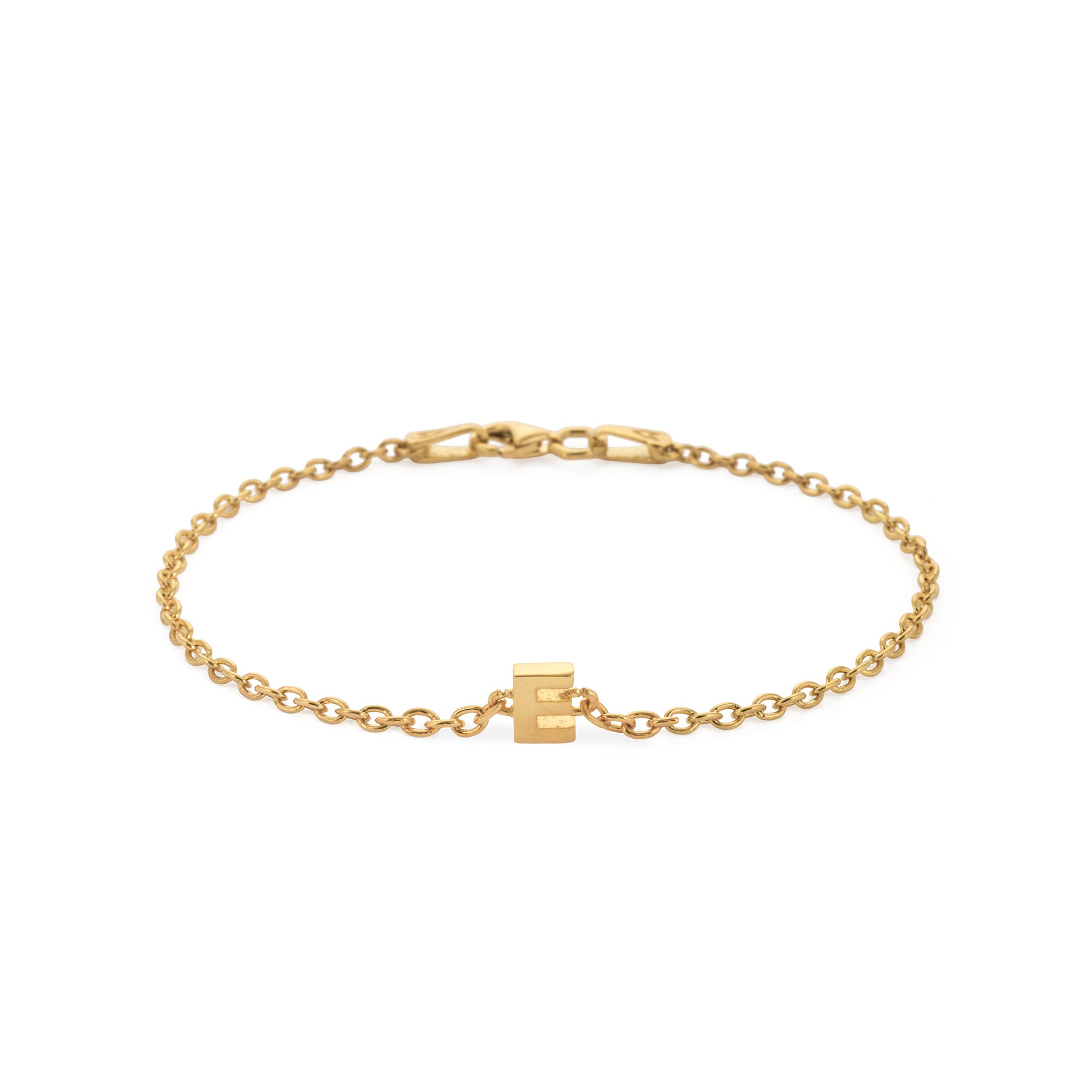 Alphabet Chain Bracelet in Gold