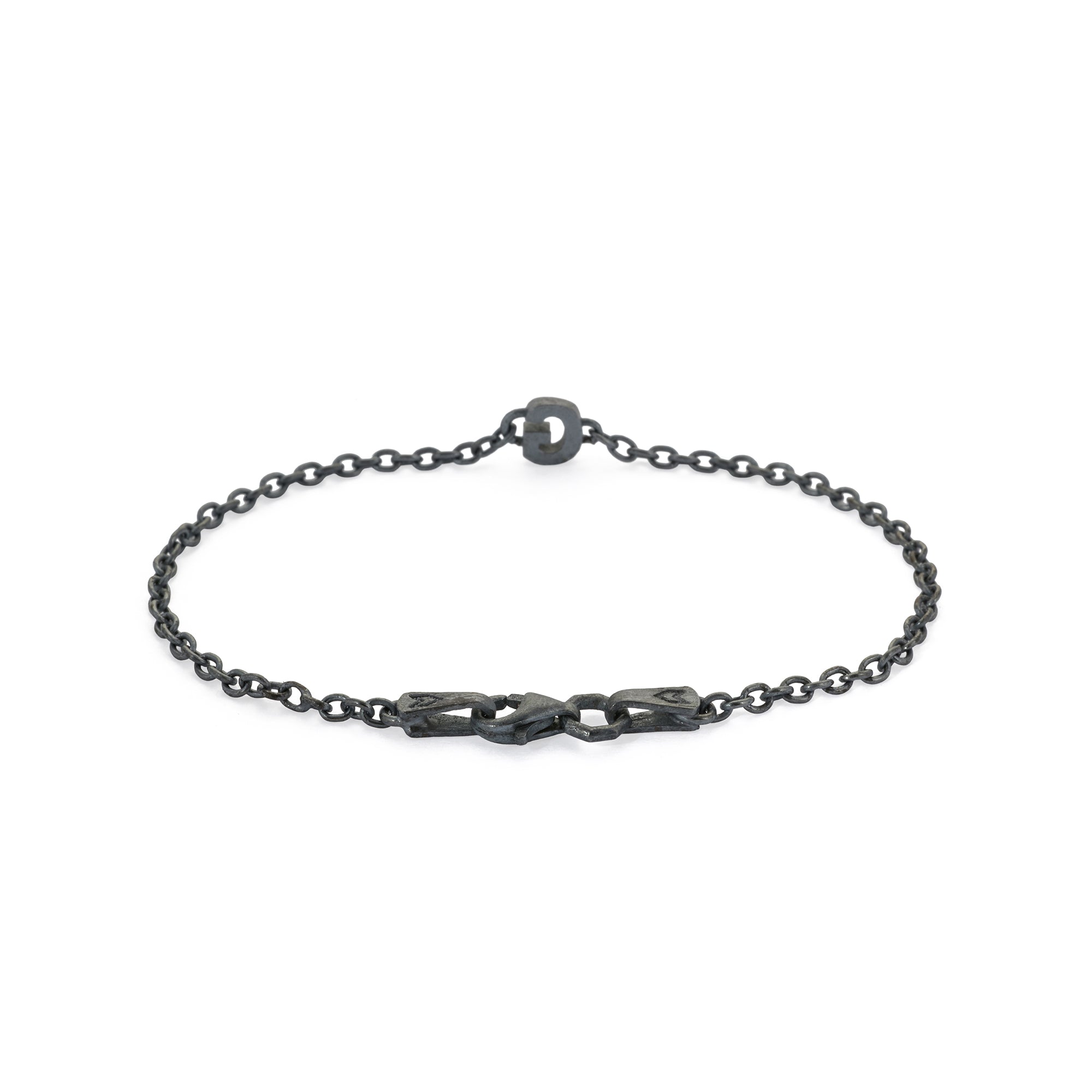 Alphabet Chain Bracelet in Oxide
