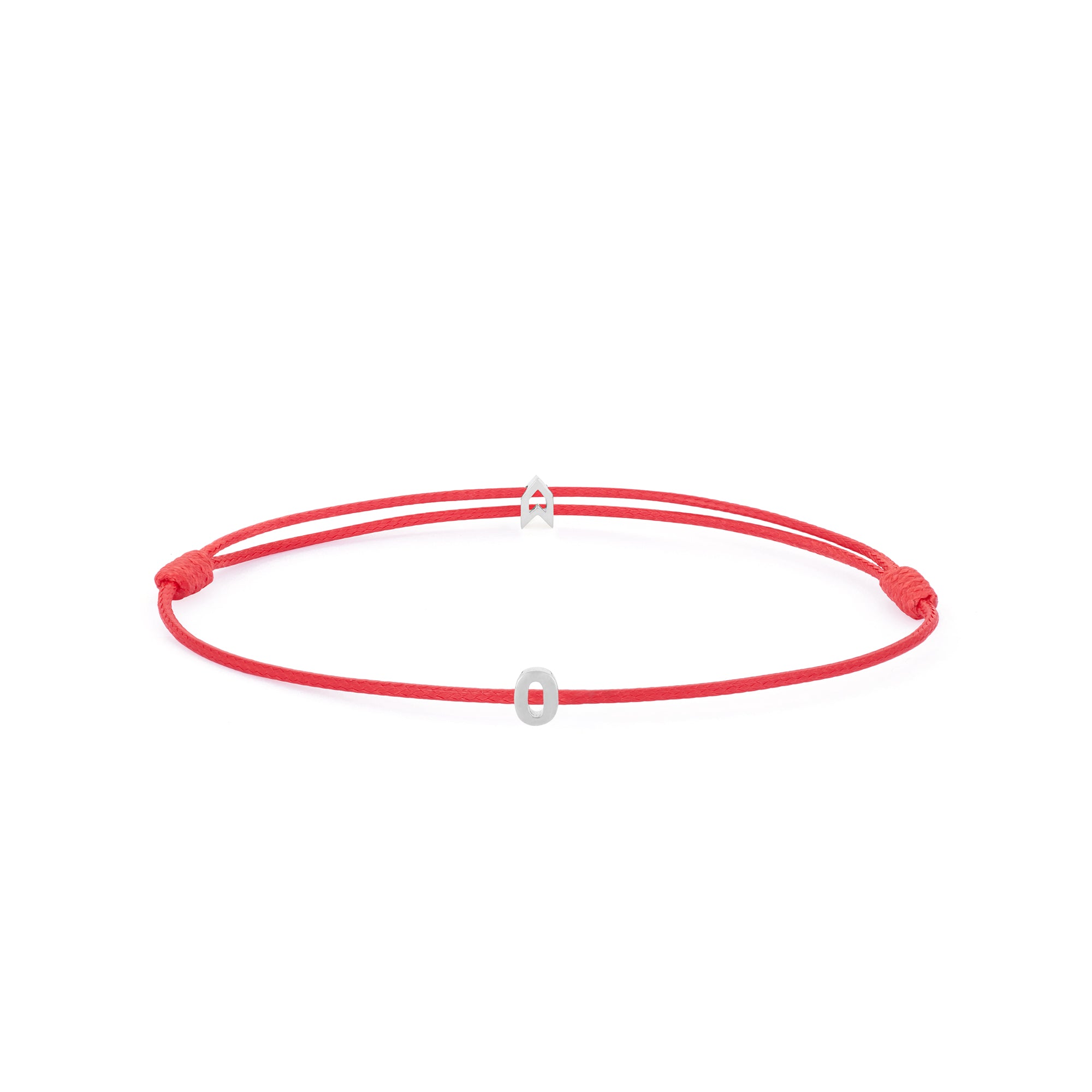 Numeric Red Chance Bracelet in Silver