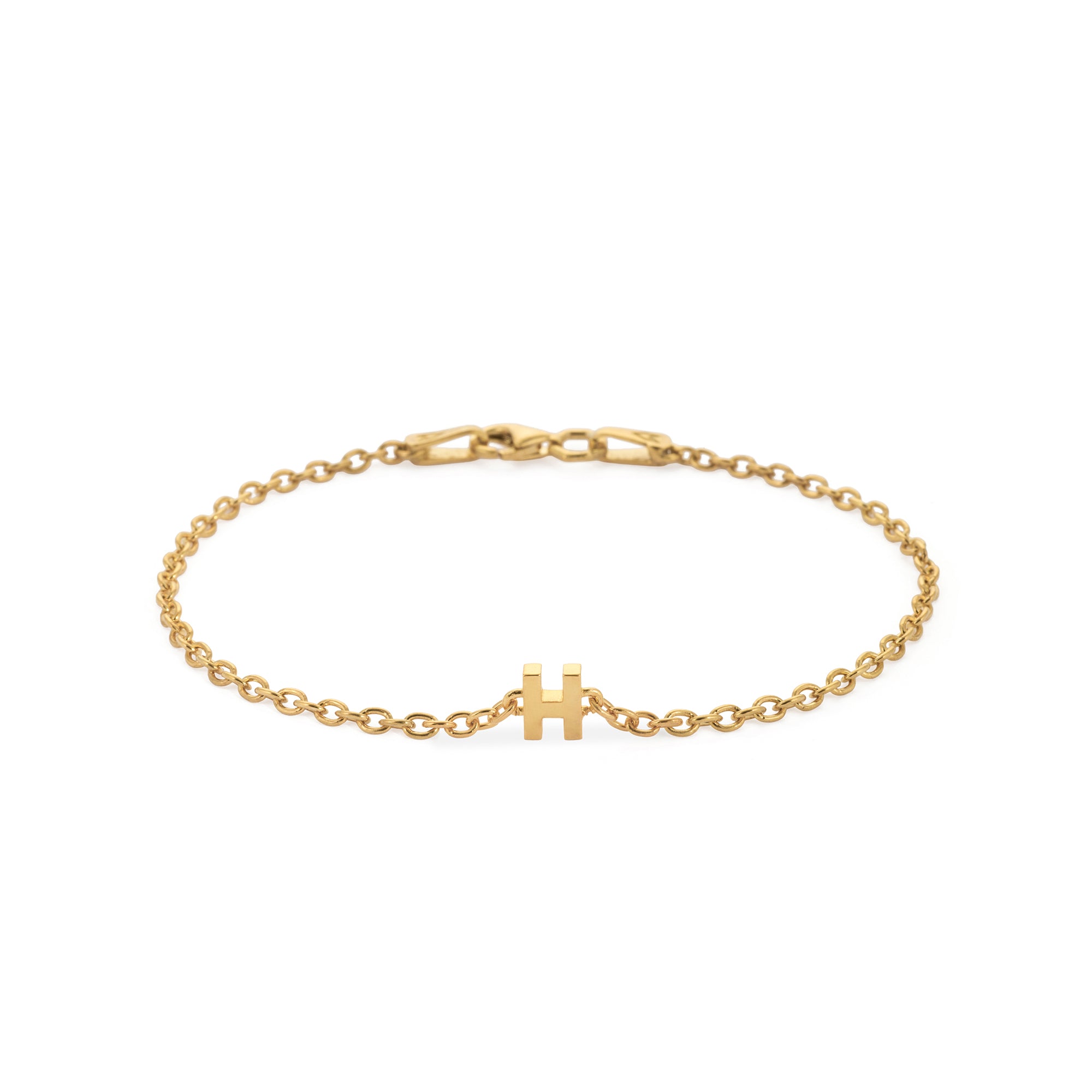 Alphabet Chain Bracelet in Gold