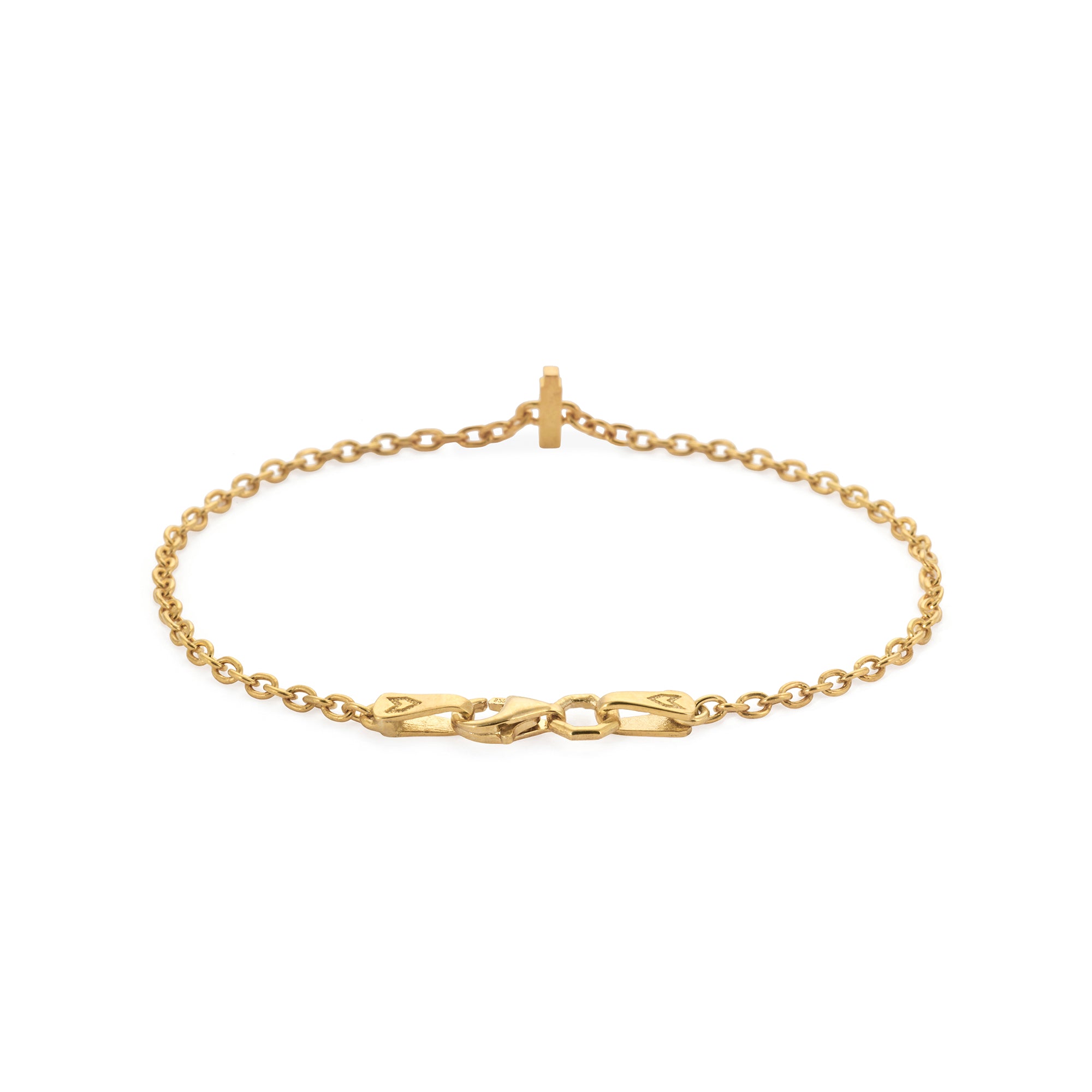 Alphabet Chain Bracelet in Gold