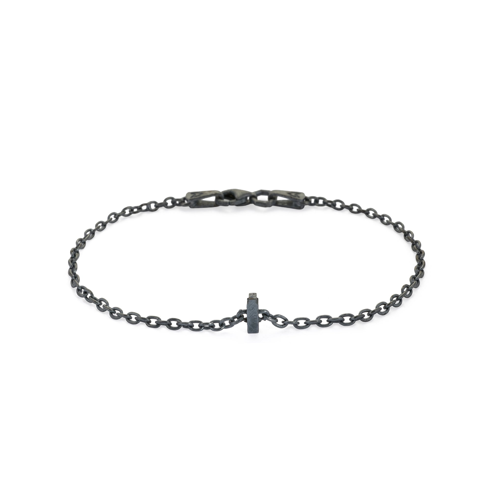 Alphabet Chain Bracelet in Oxide