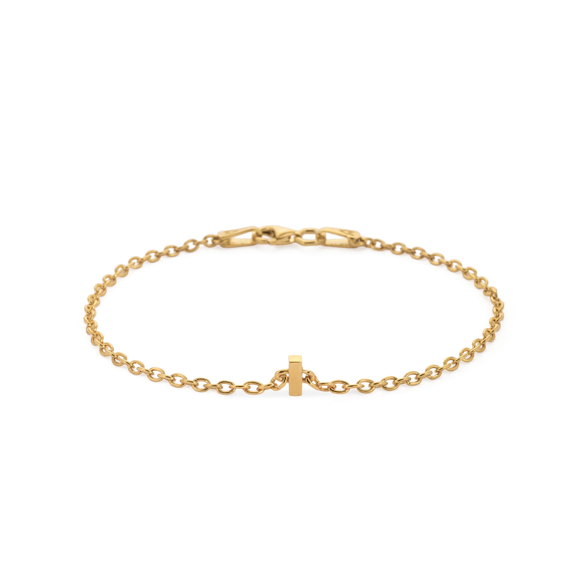 Alphabet Chain Bracelet in Gold